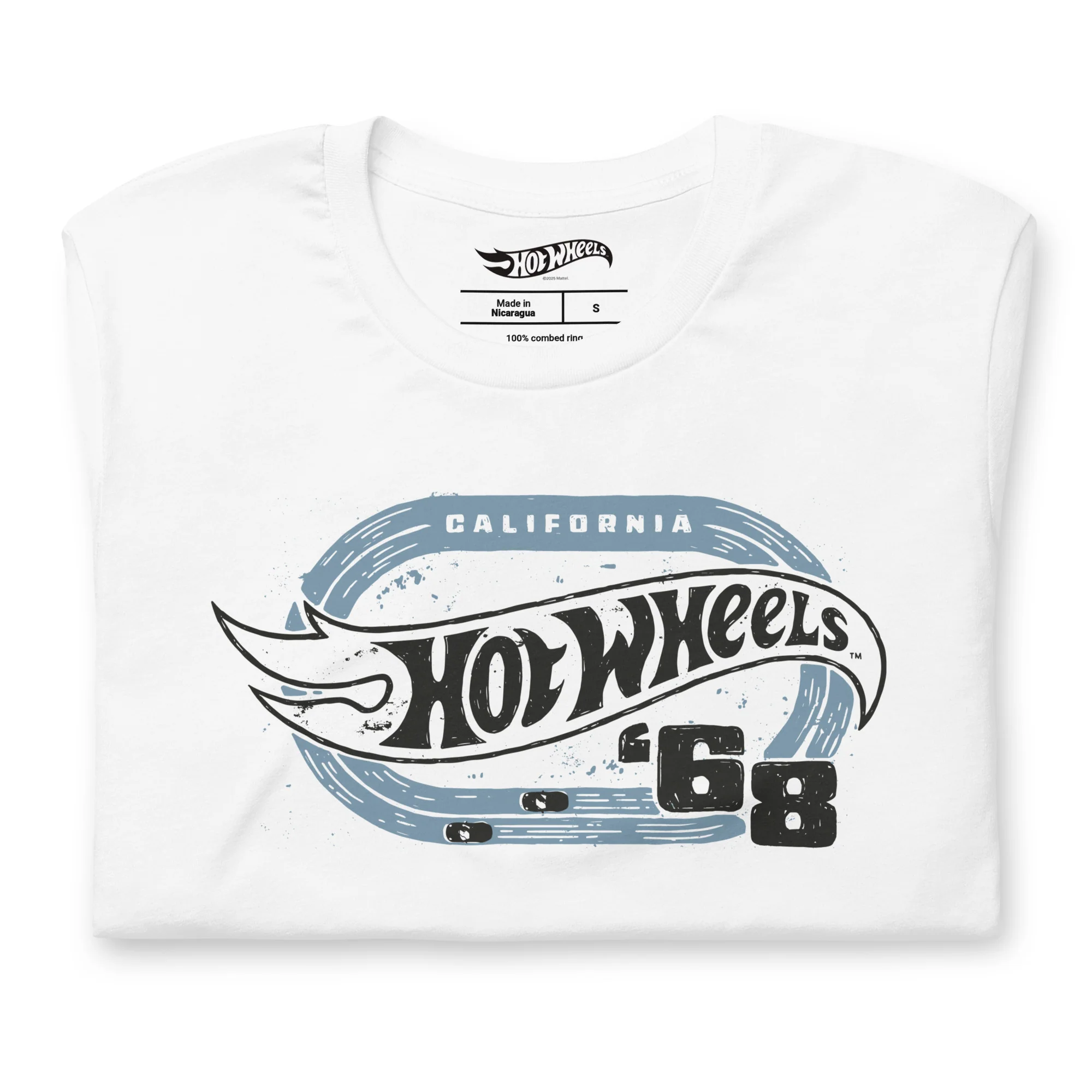 Mattel Creations Hot Wheels Track White T-Shirt