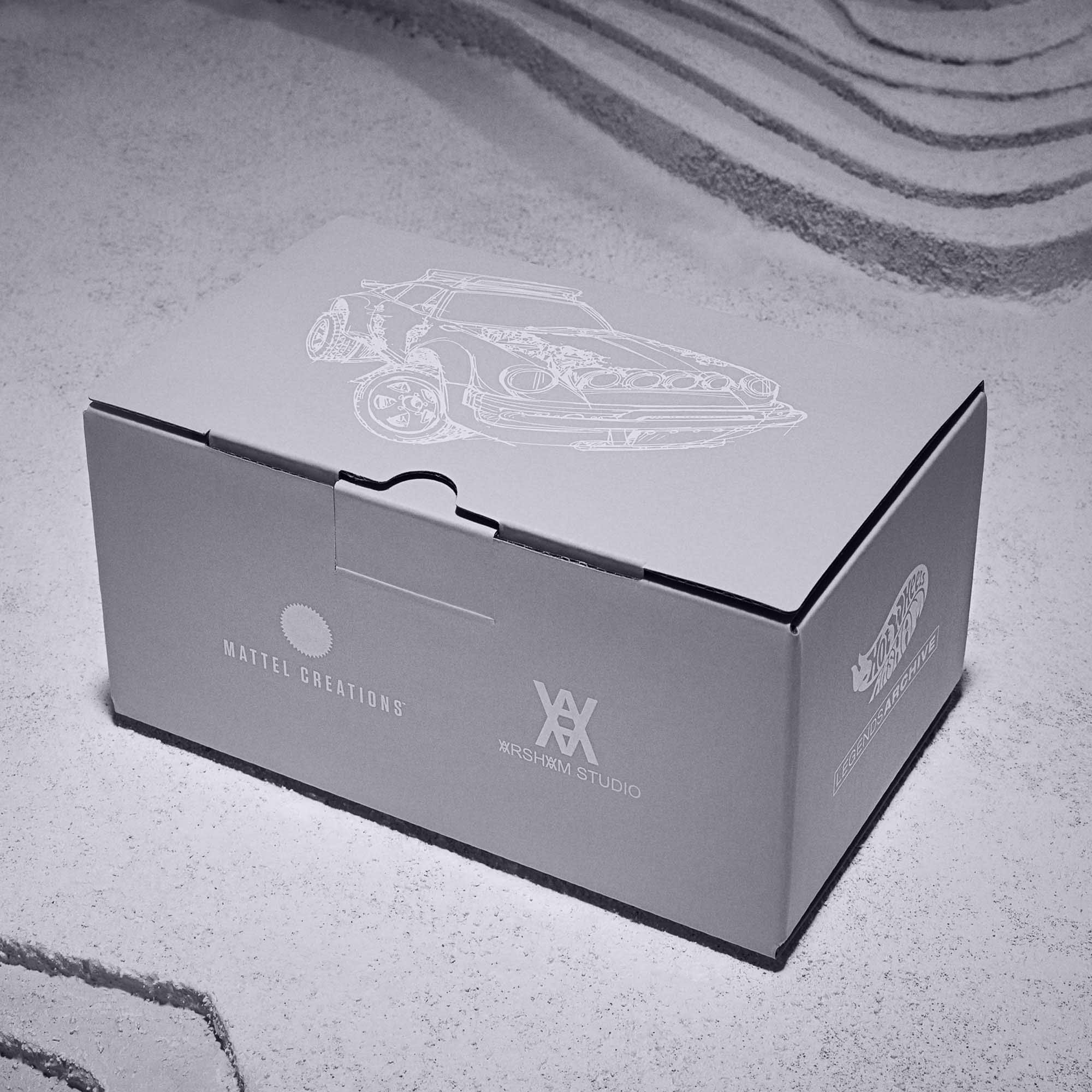 Mattel Creations Hot Wheels x Daniel Arsham Eroded Porsche Safari