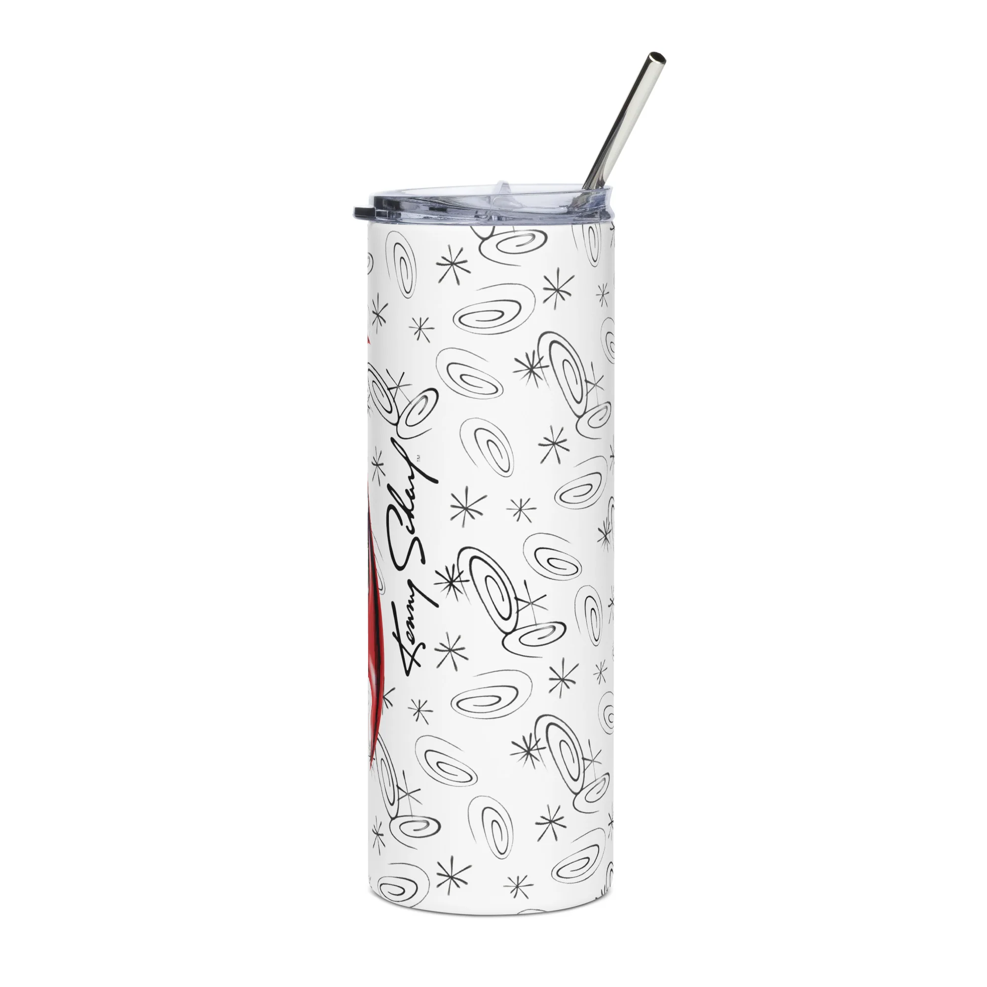 Mattel Creations Hot Wheels x Kenny Scharf White Tumbler
