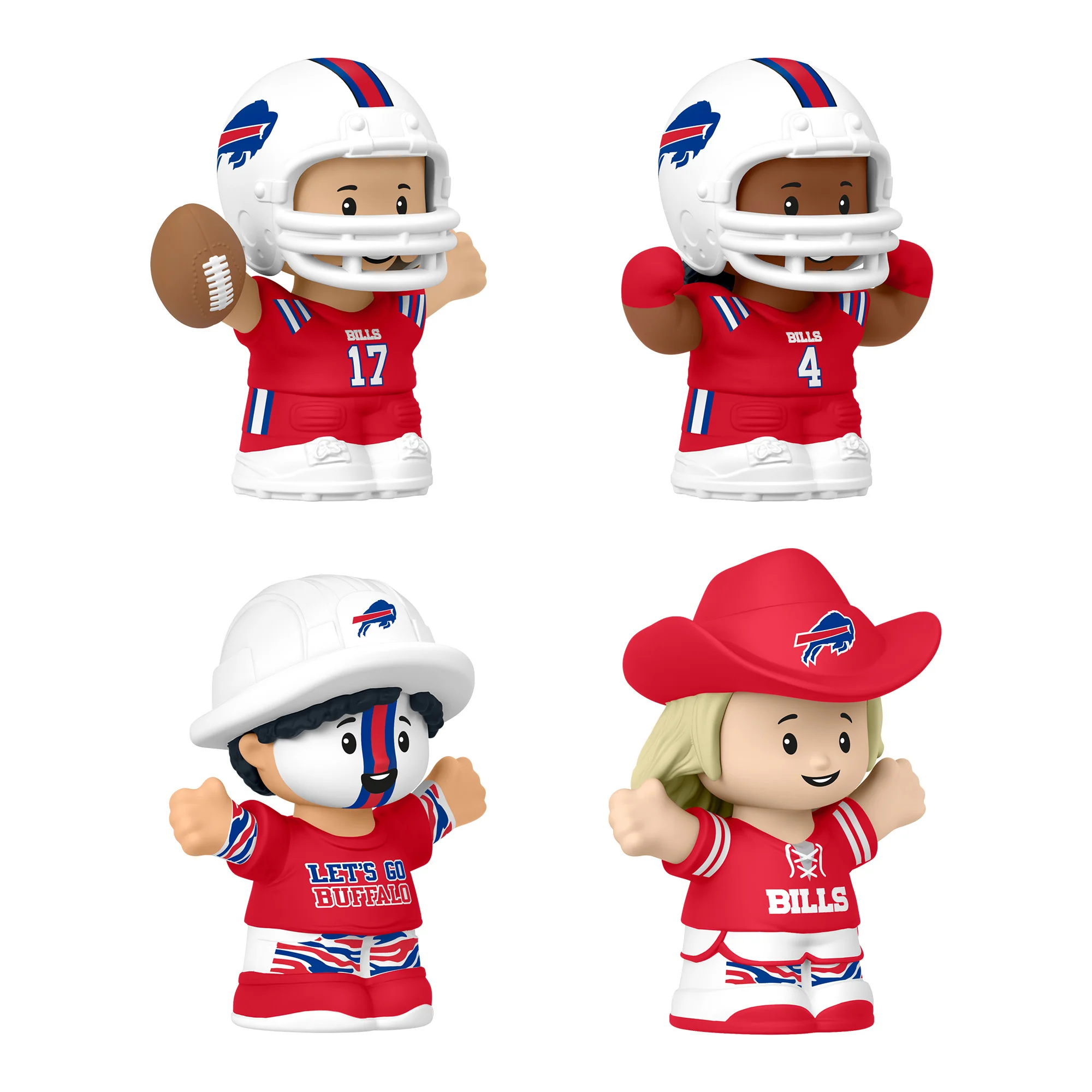 Mattel Creations Little People Collector Buffalo Bills Alternate Jersey Figure Set