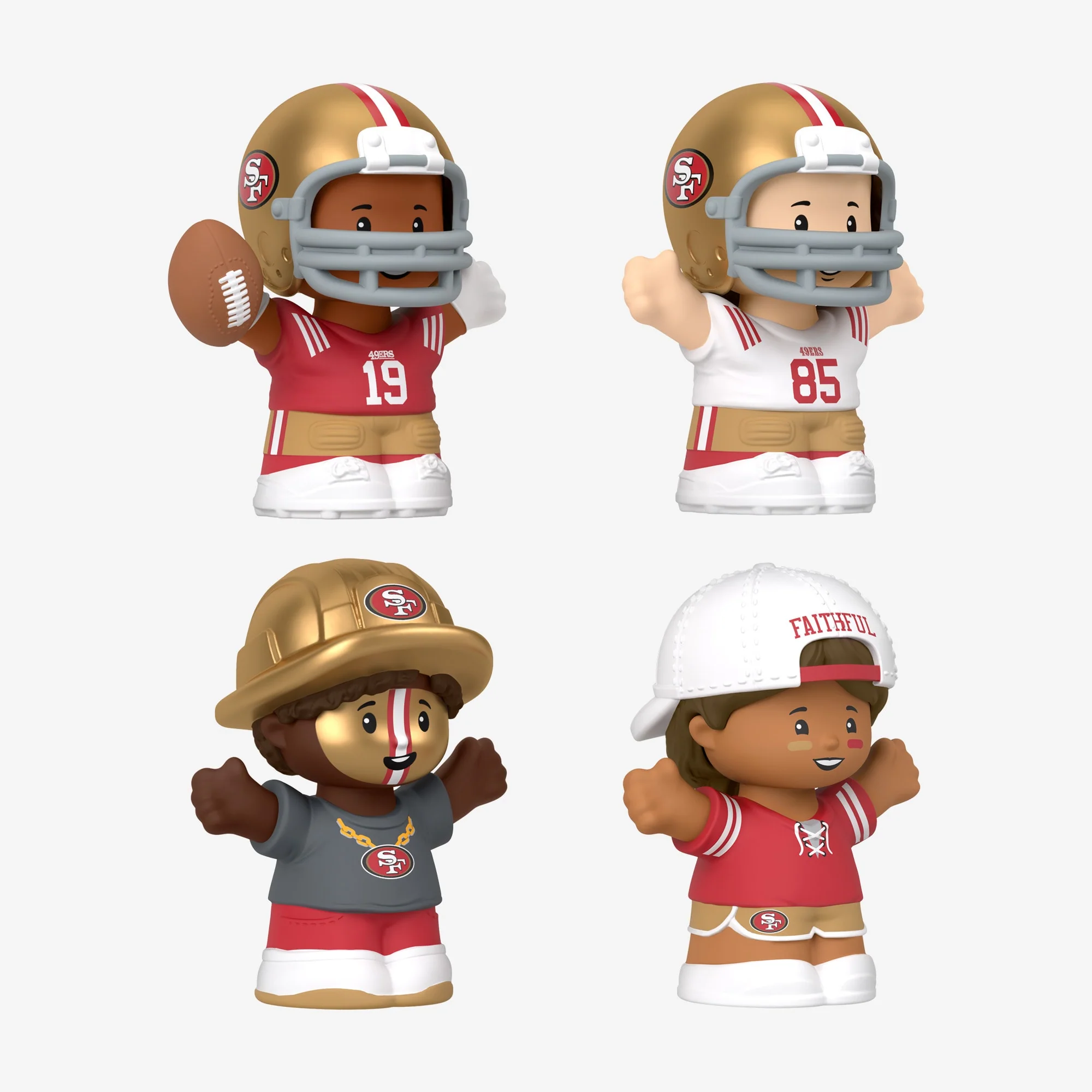 Mattel Creations Little People Collector x NFL San Francisco 49ers Set