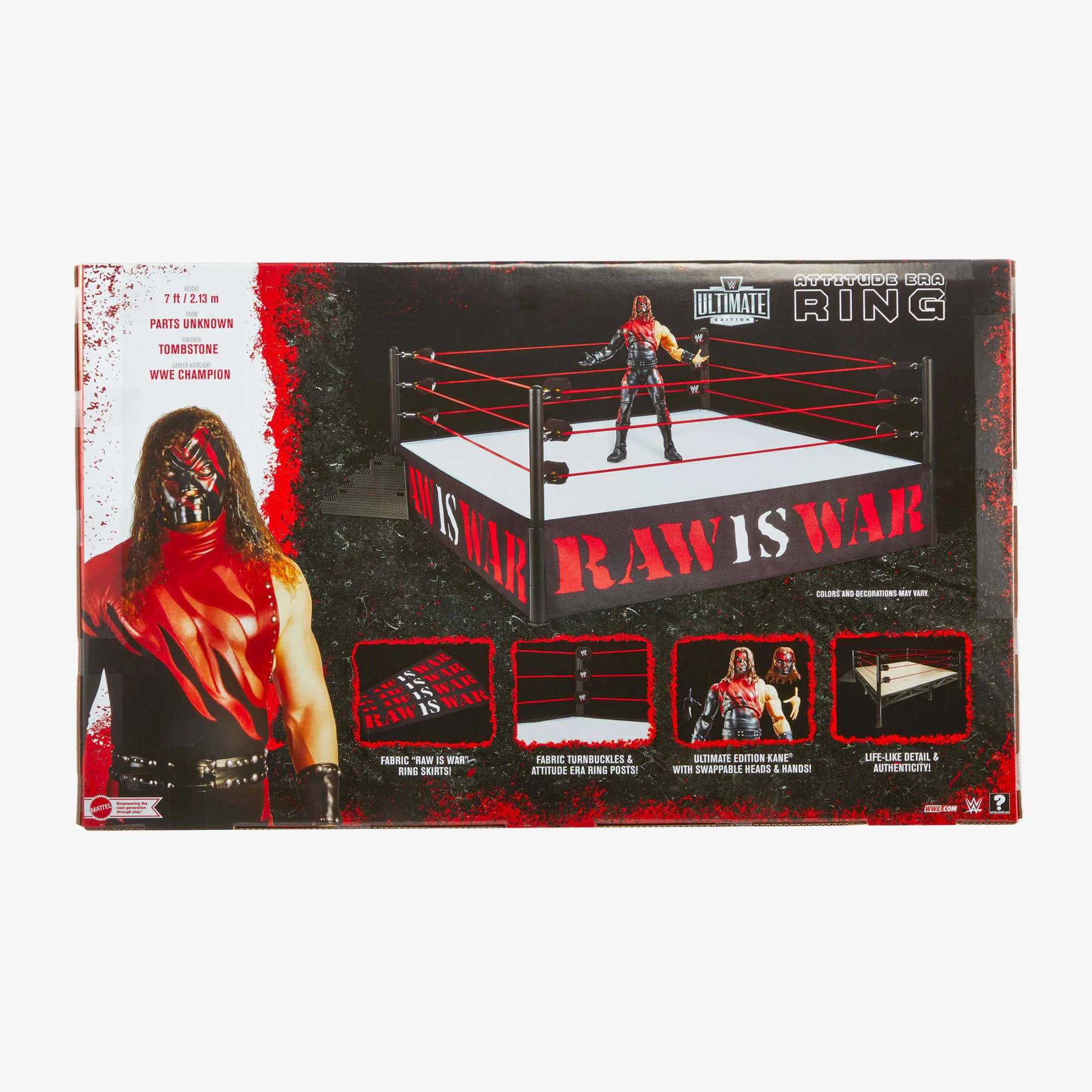 Mattel Creations WWE Ultimate Edition Attitude Era Ring and Kane Figure