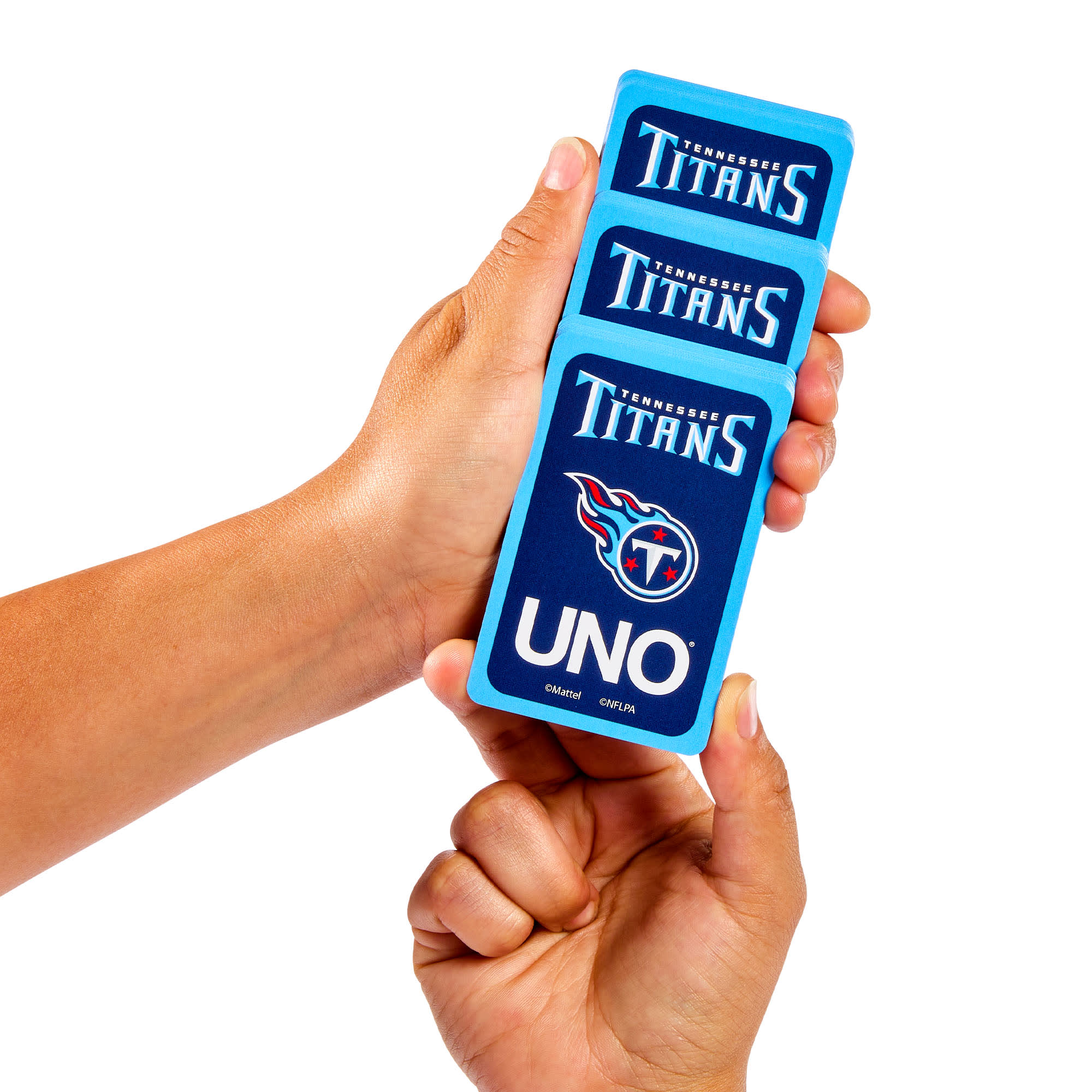 Mattel Creations UNO Fandom NFL Tennessee Titans Game Deck