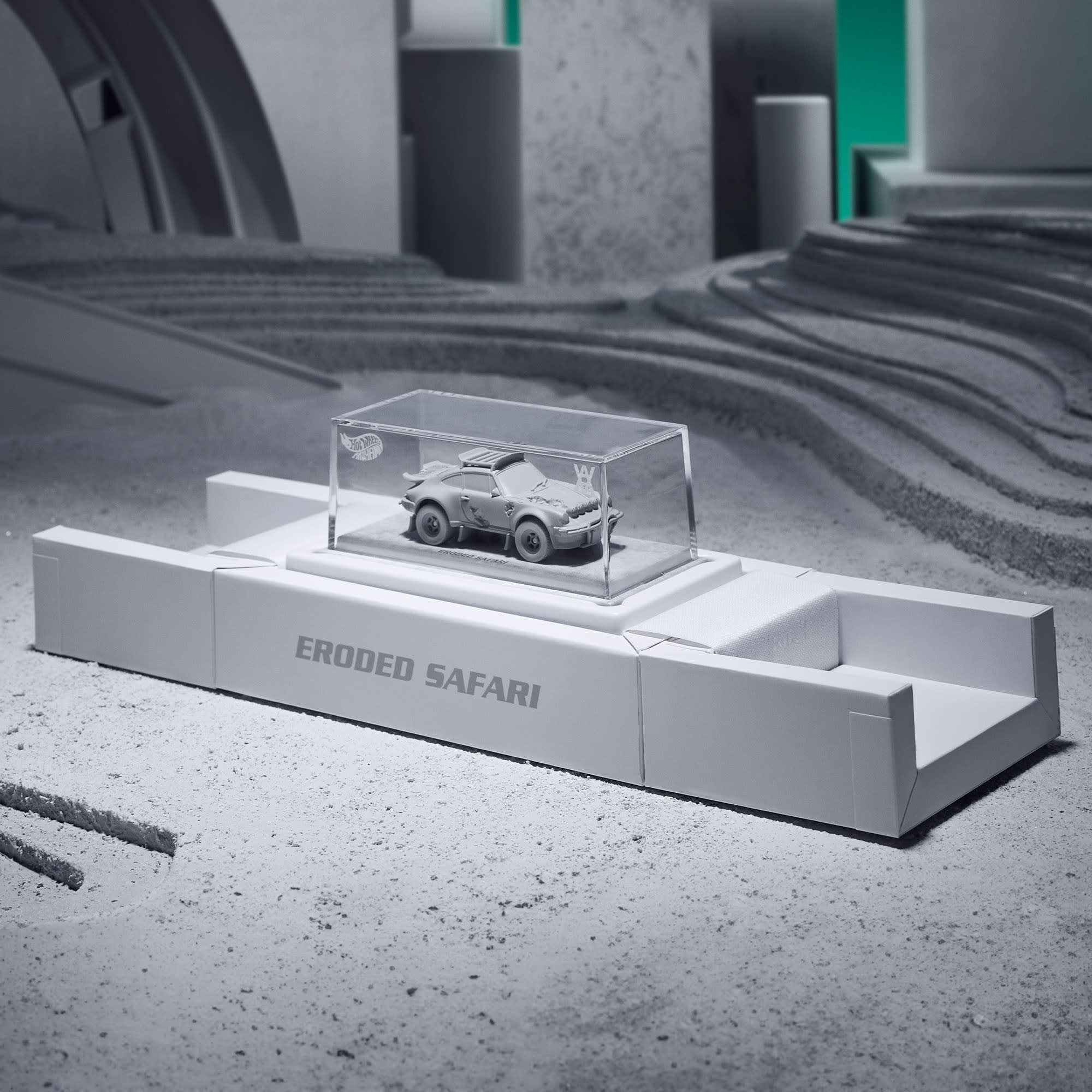 Mattel Creations Hot Wheels x Daniel Arsham Eroded Porsche Safari