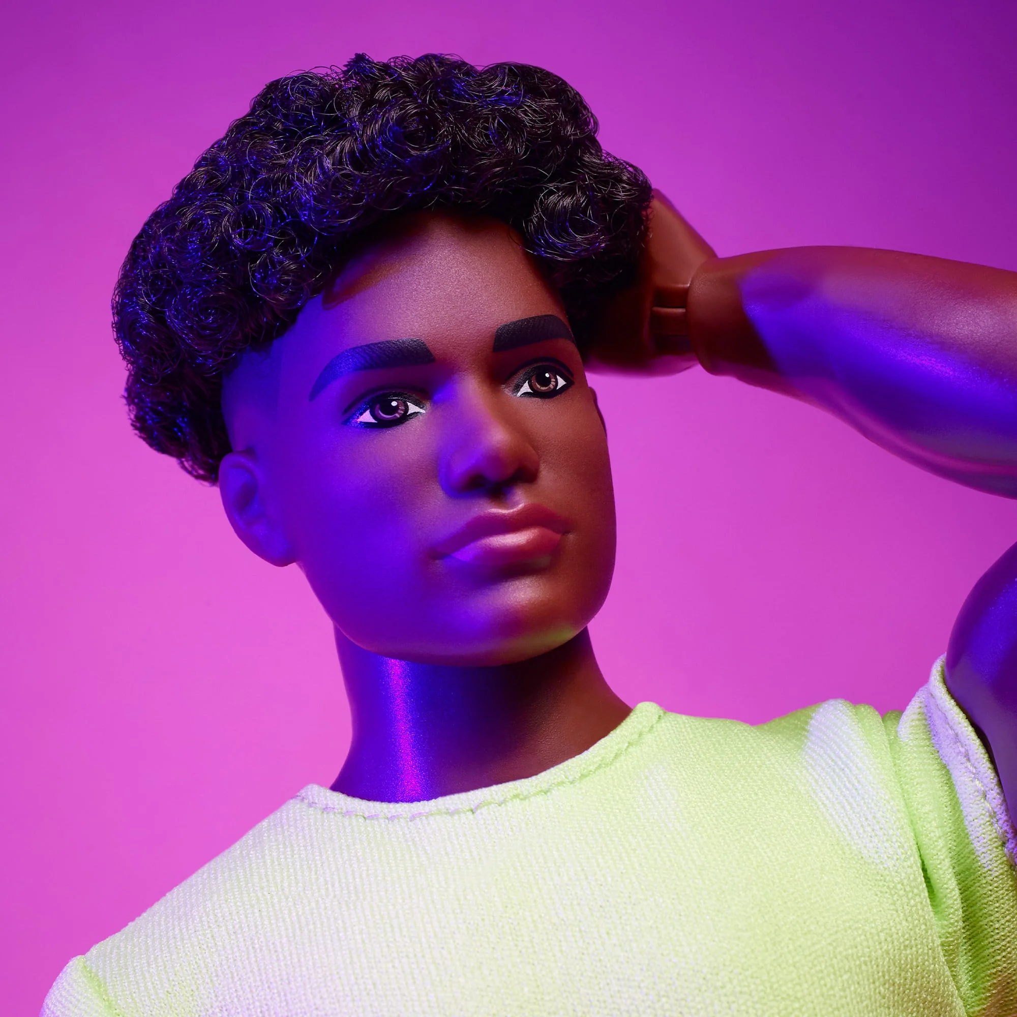 Mattel Creations Barbie Looks Doll #25 (Buff Body Ken, Short Black Hair)
