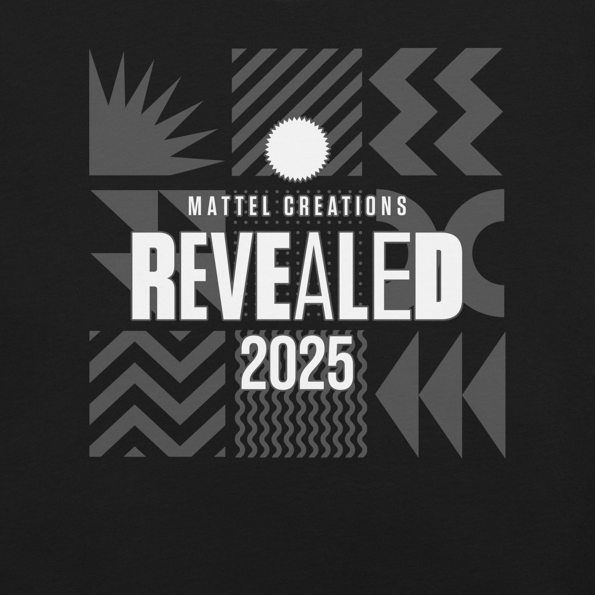 Mattel Creations Mattel Creations Revealed 2025 Black T-Shirt