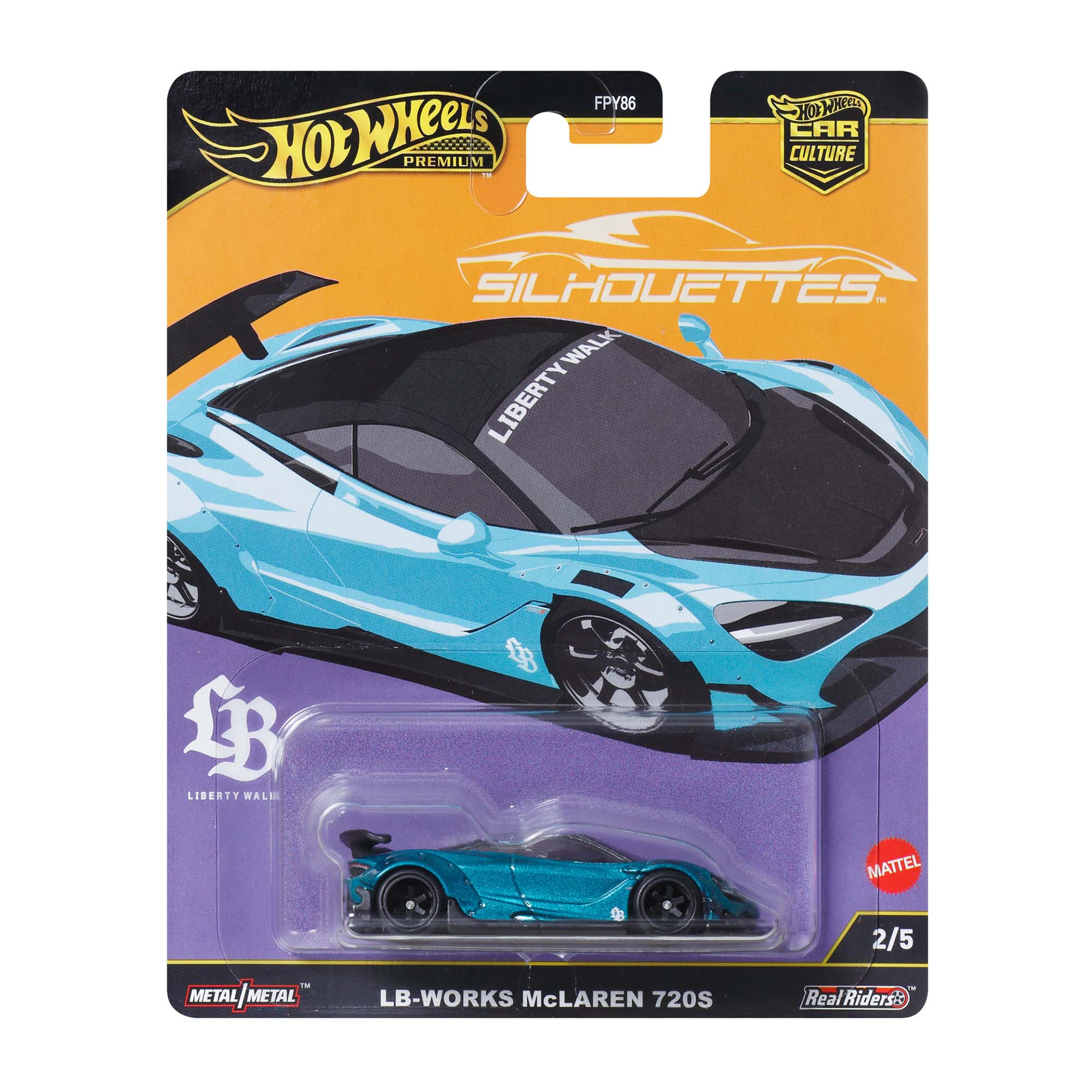 Mattel Creations Hot Wheels Premium Car Culture Silhouettes LB-Works McLaren 720S