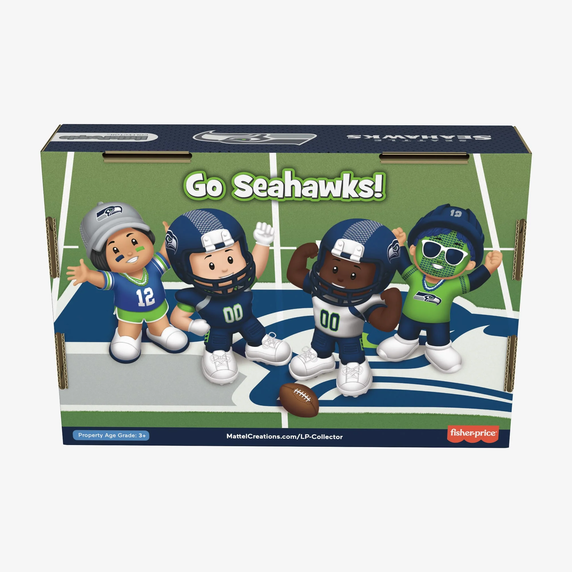 Mattel Creations Little People Collector x NFL Seattle Seahawks Set