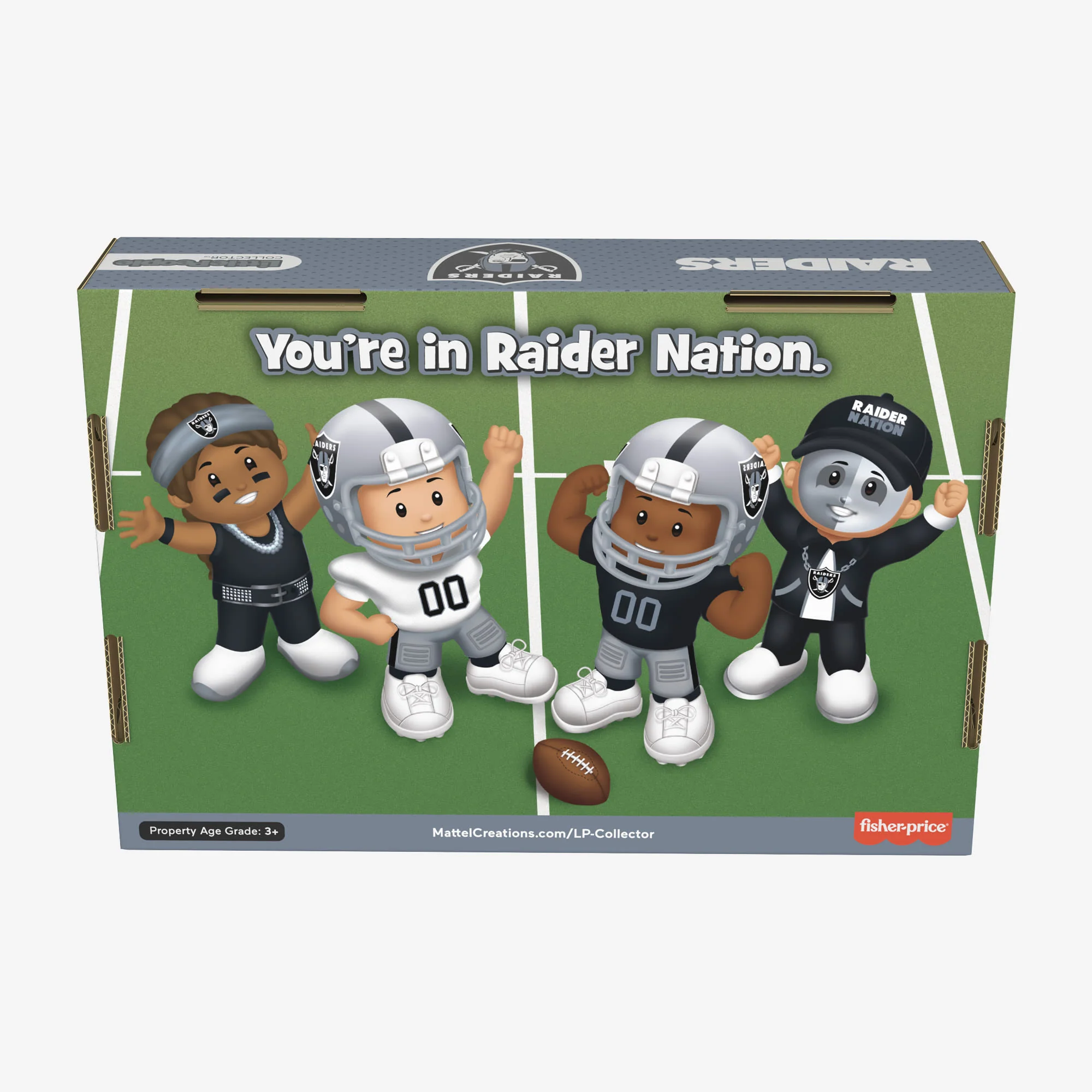 Mattel Creations Little People Collector x NFL Las Vegas Raiders Set