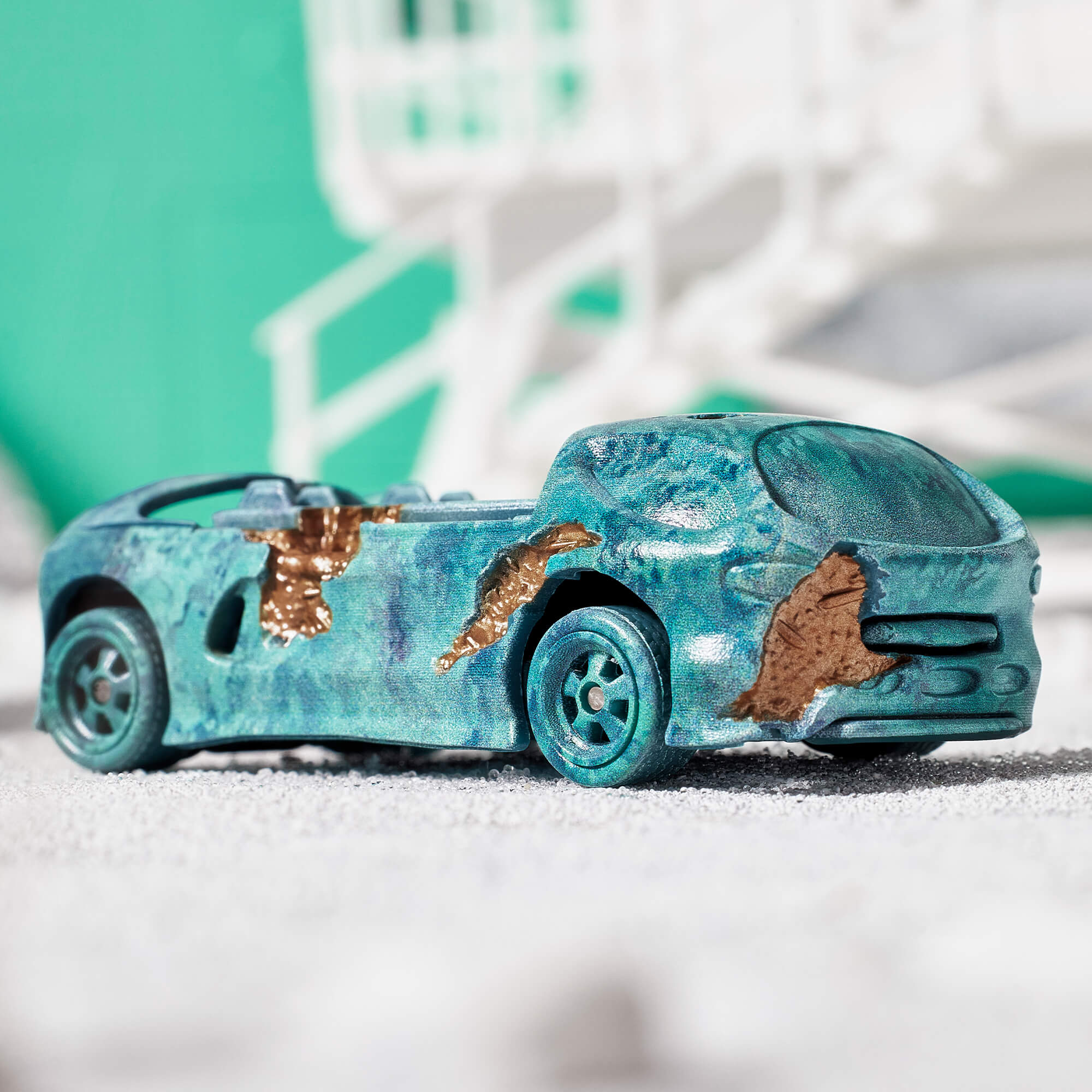 Mattel Creations Hot Wheels x Daniel Arsham Eroded Deora II