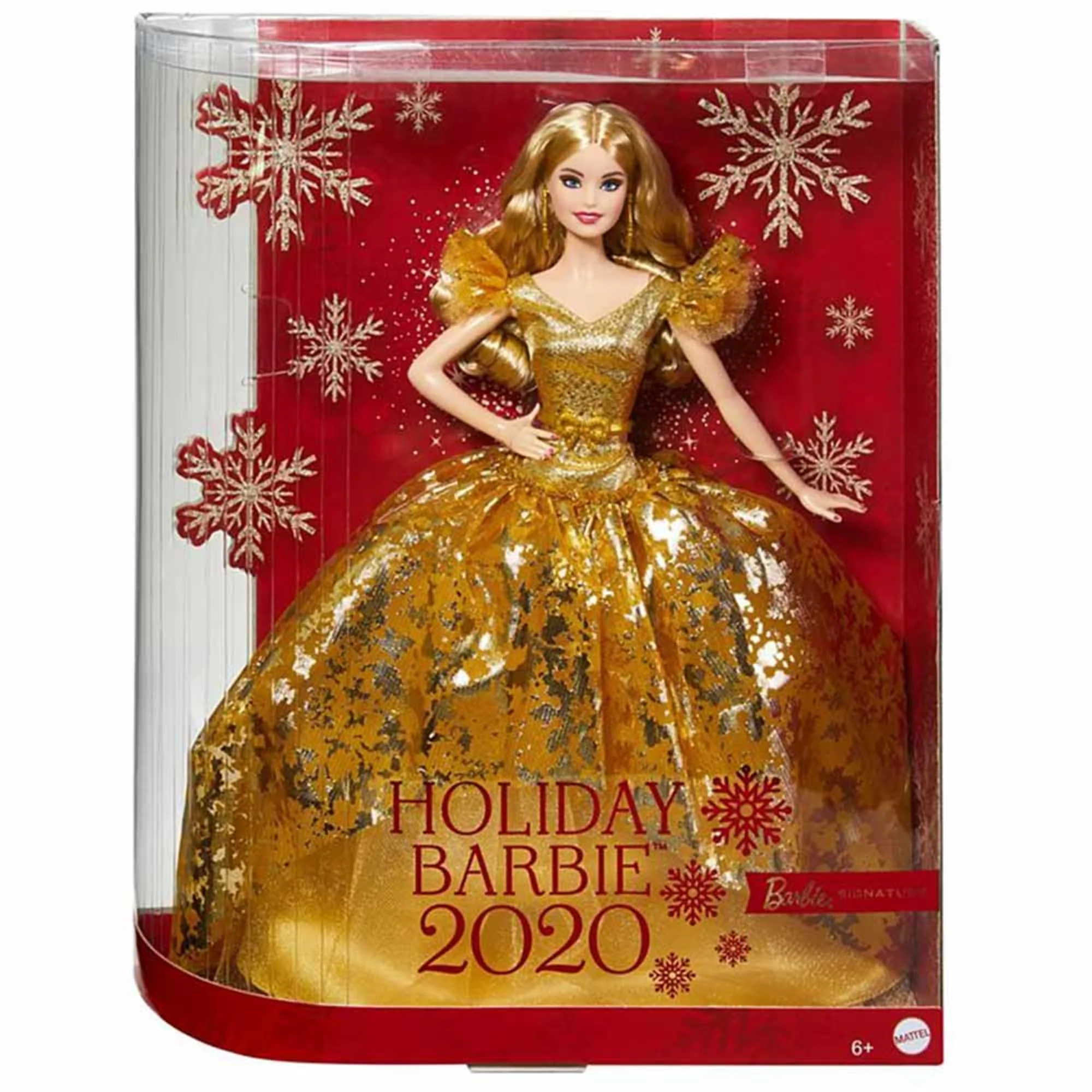 Mattel Creations 2020 Holiday Barbie Doll, Blonde Long Hair