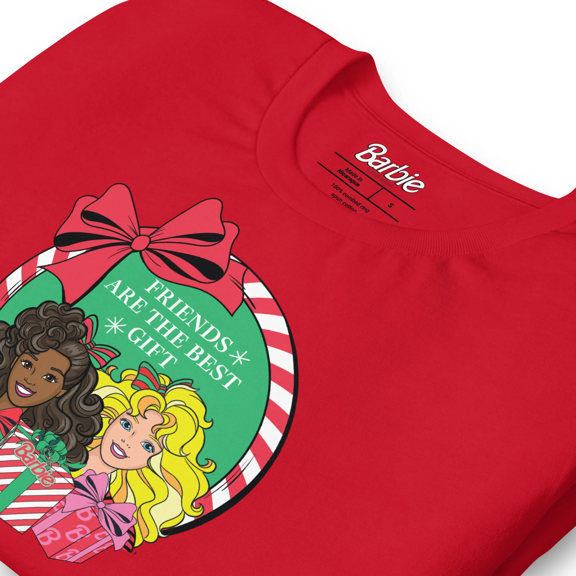 Mattel Creations Barbie Friends are the Best Gift Red T-shirt