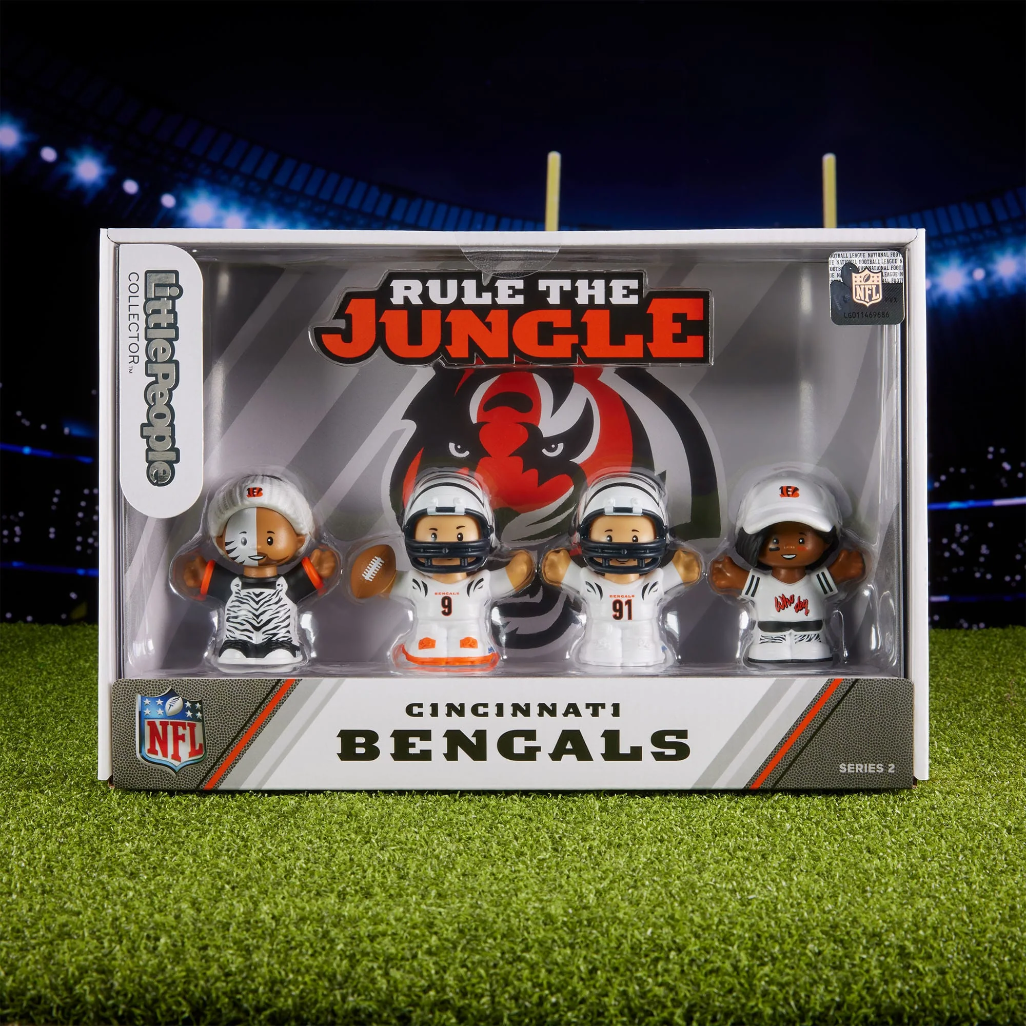 Mattel Creations Little People Collector Cincinnati Bengals Alternate Jersey Figure Set