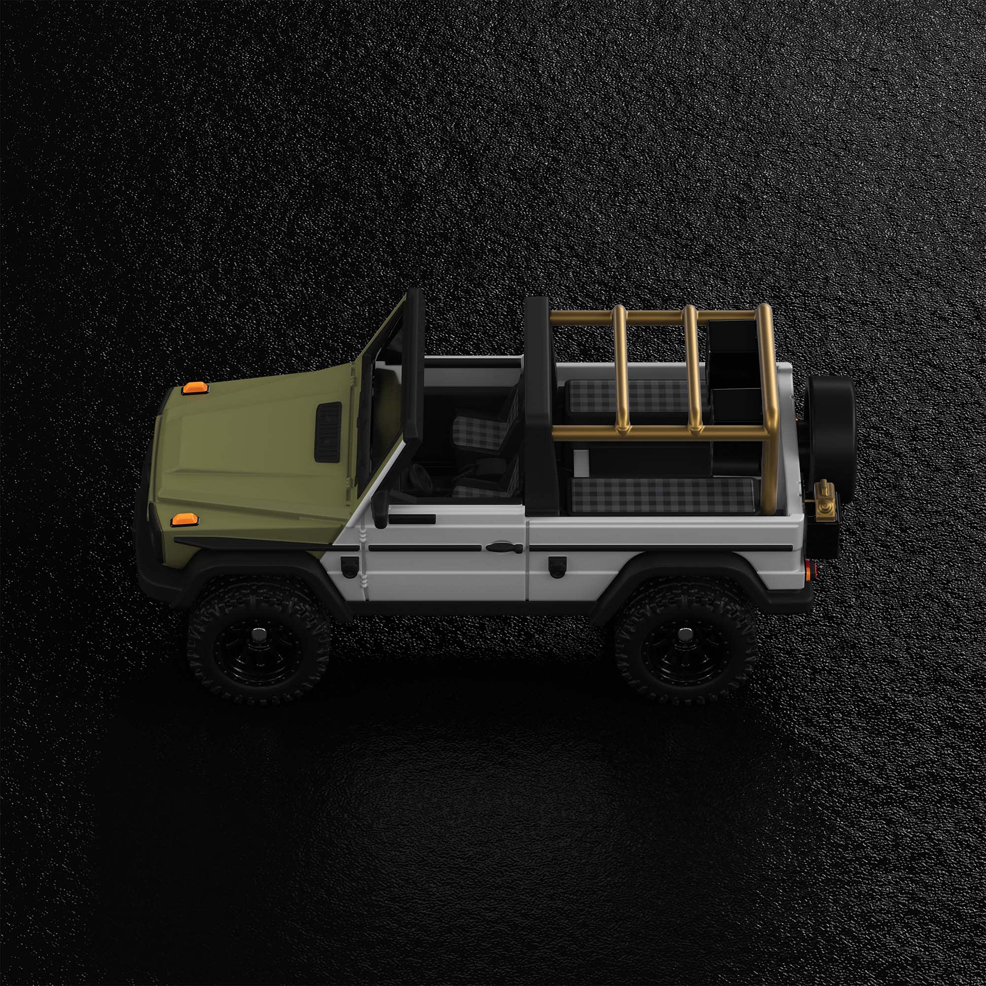 Mattel Creations Hot Wheels x Mercedes-Benz Project G-class Past II Future designed by NIGO