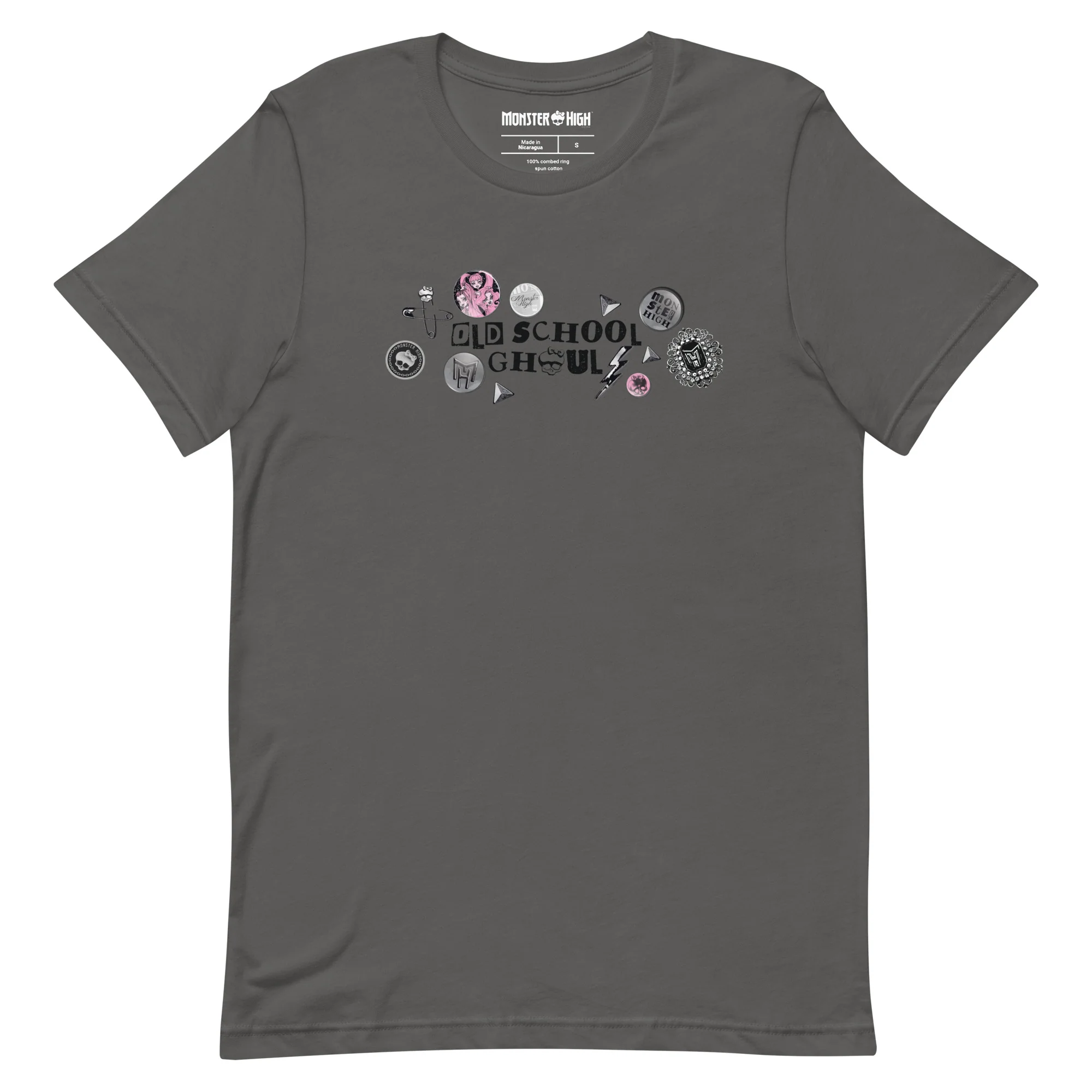 Mattel Creations Monster High Old School Ghoul Grey T-Shirt