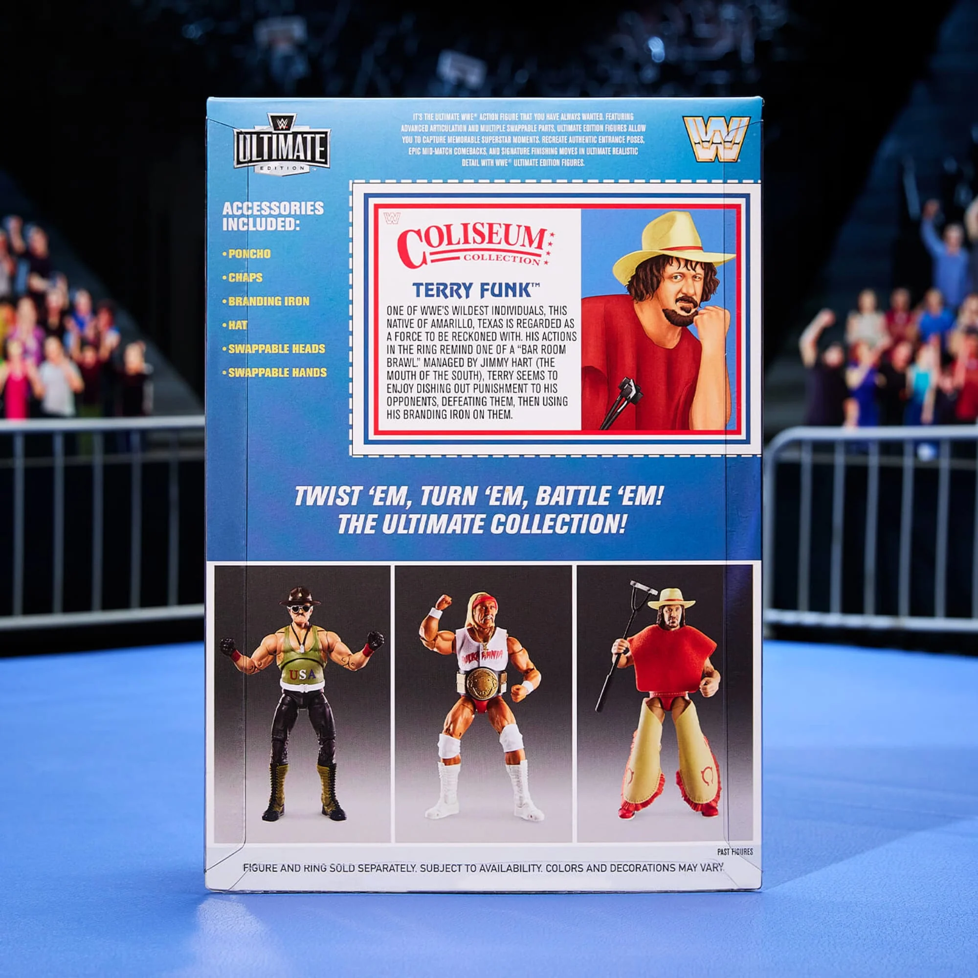 Mattel Creations WWE Coliseum Collection Hulk Hogan & Terry Funk Ultimate Edition Figures