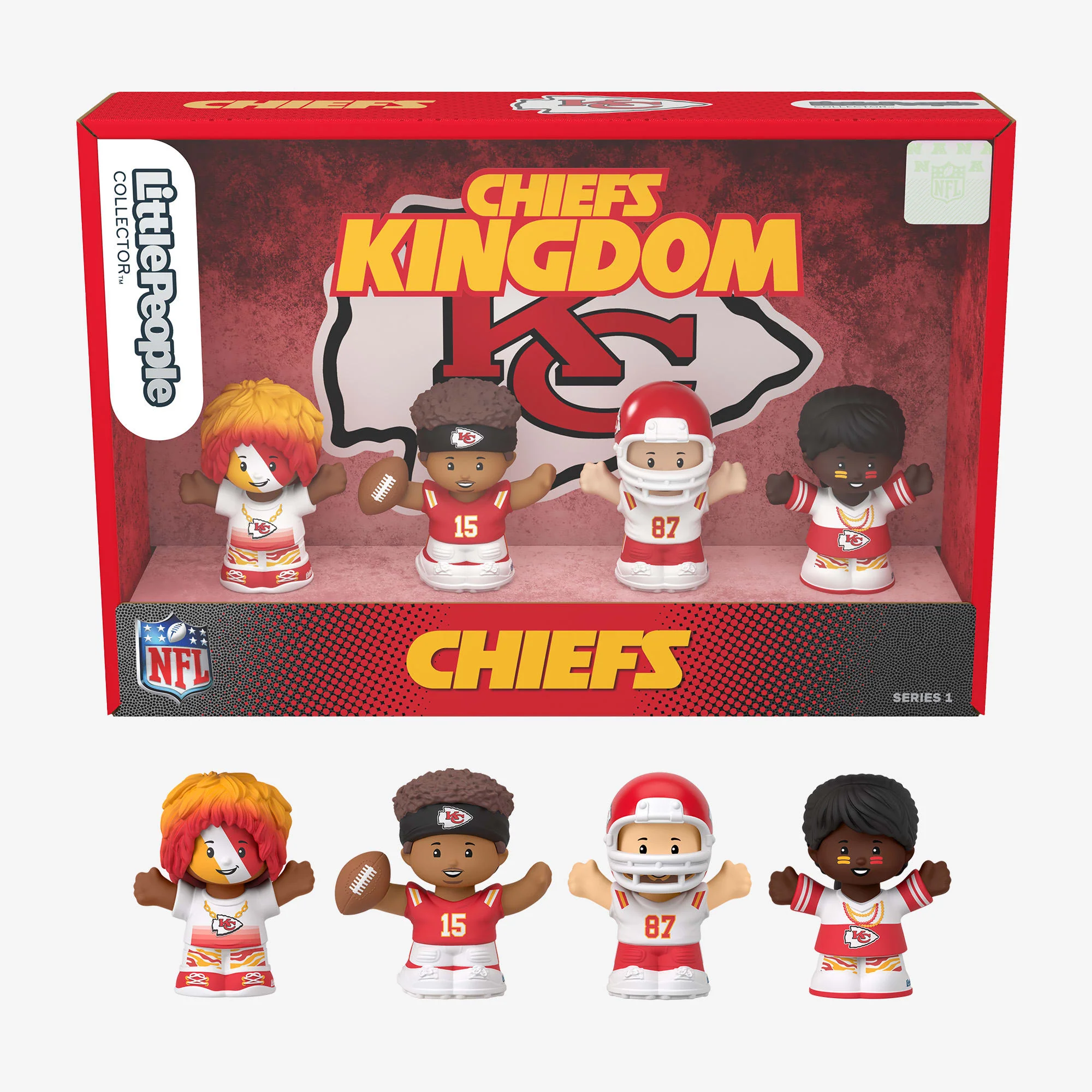 Mattel Creations Little People Collector x NFL Kansas City Chiefs Set