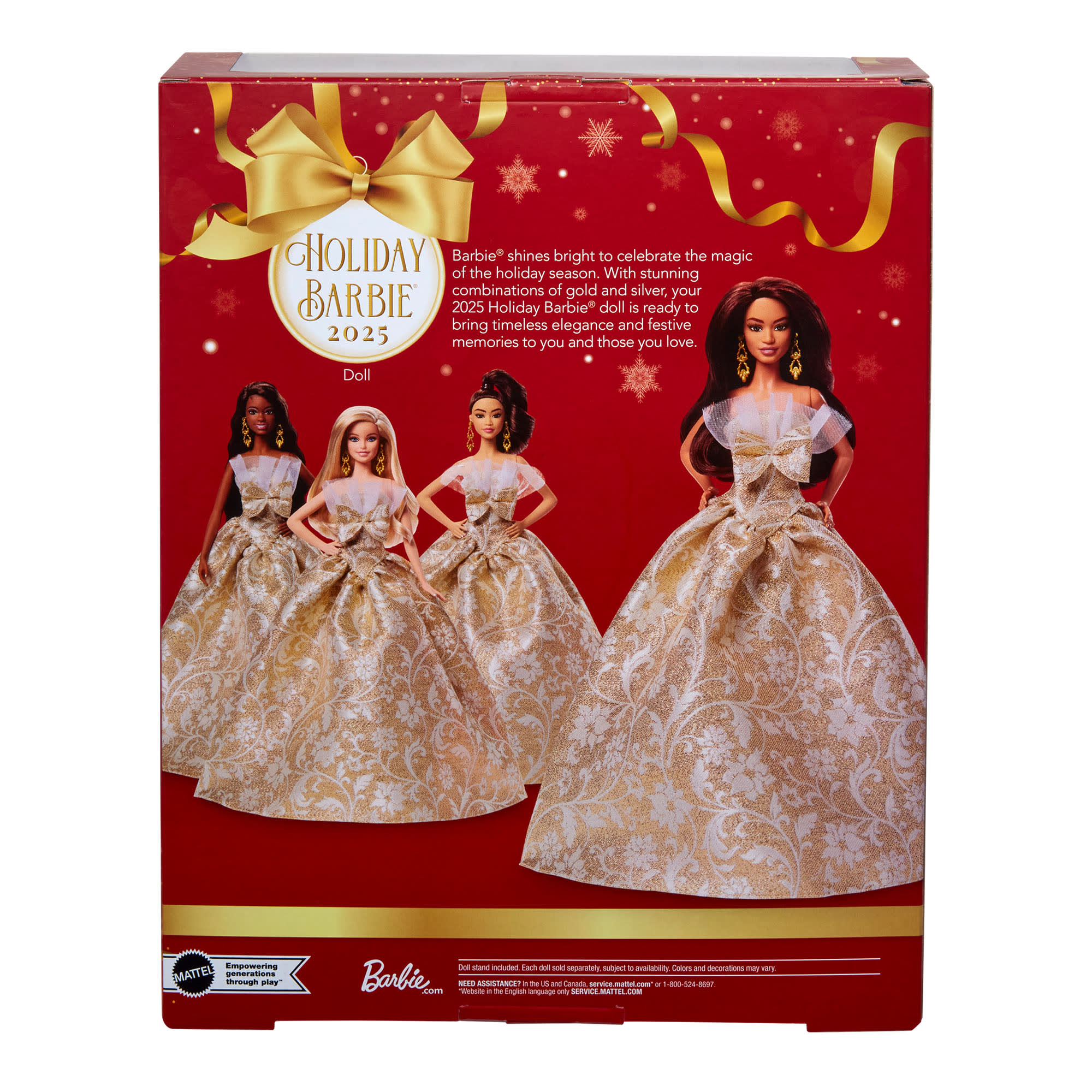Mattel Creations 2025 Holiday Barbie Doll 3