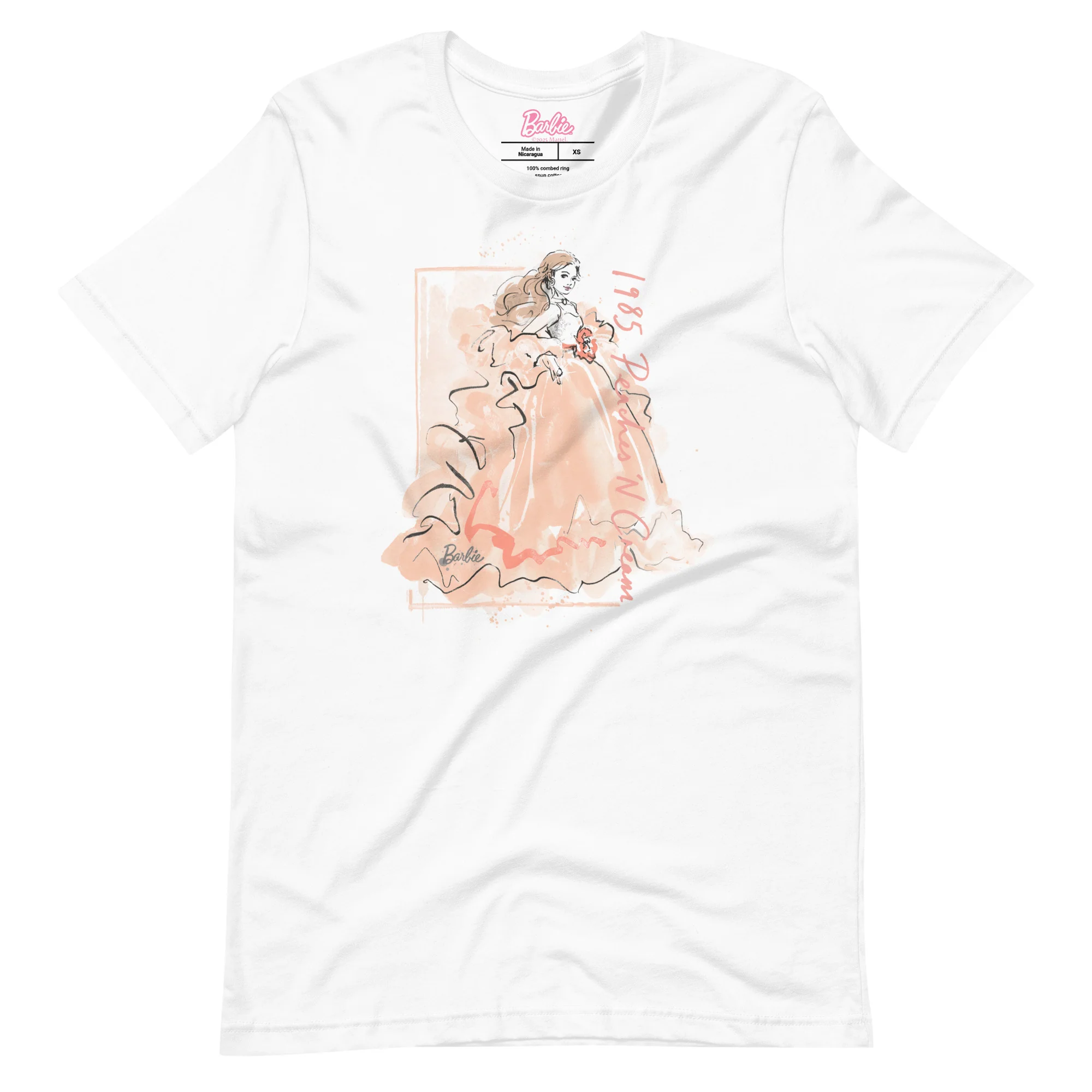 Mattel Creations Barbie Peaches 'n Cream White T-Shirt