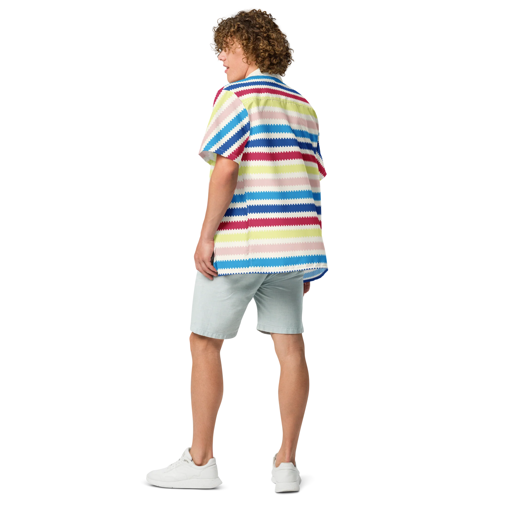 Mattel Creations Beach Allan Button Front Shirt - Barbie the Movie