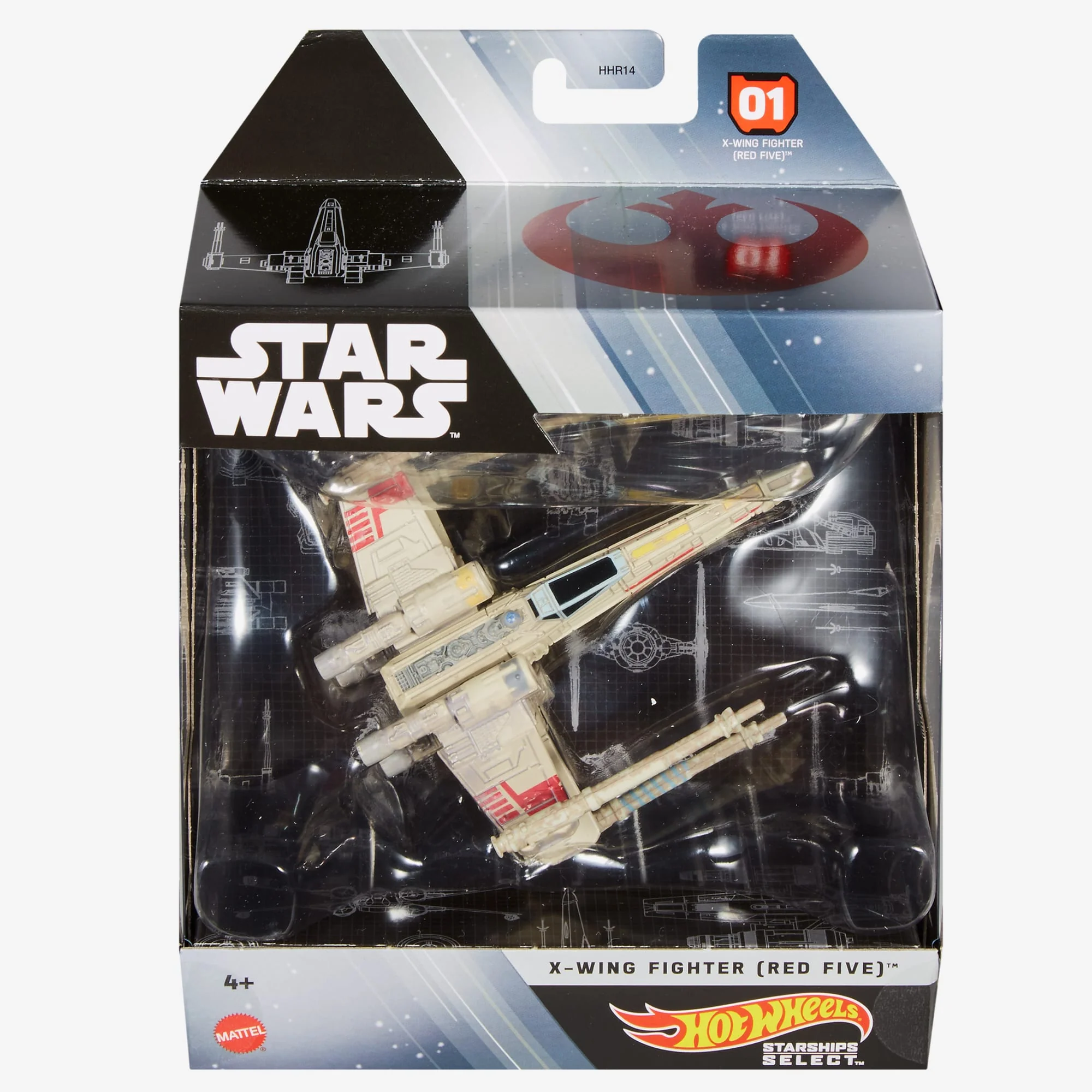 Mattel Creations Hot Wheels Star Wars Starships Select X-wing Fighter (Red Five)