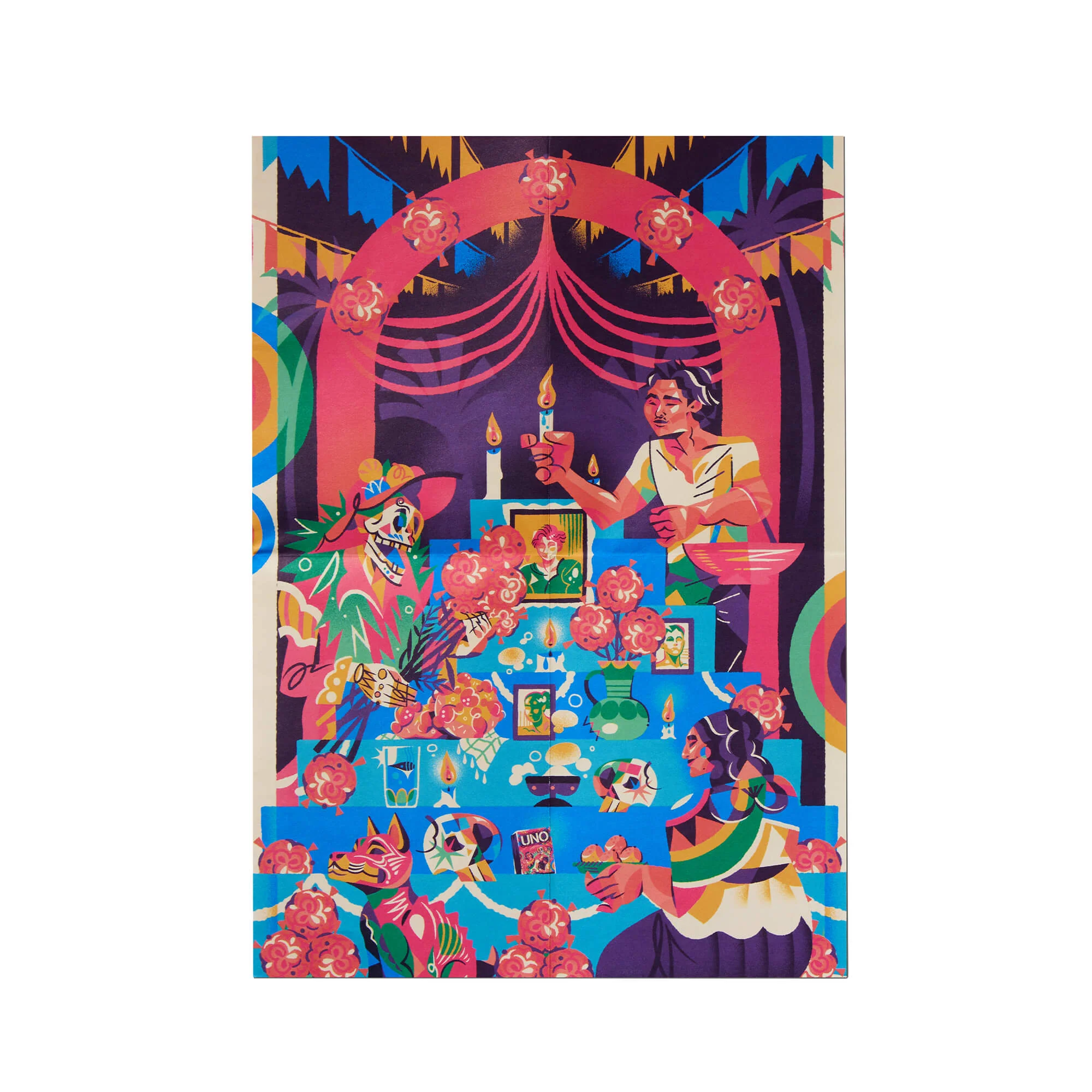 Mattel Creations UNO Canvas Día de Muertos Card Game