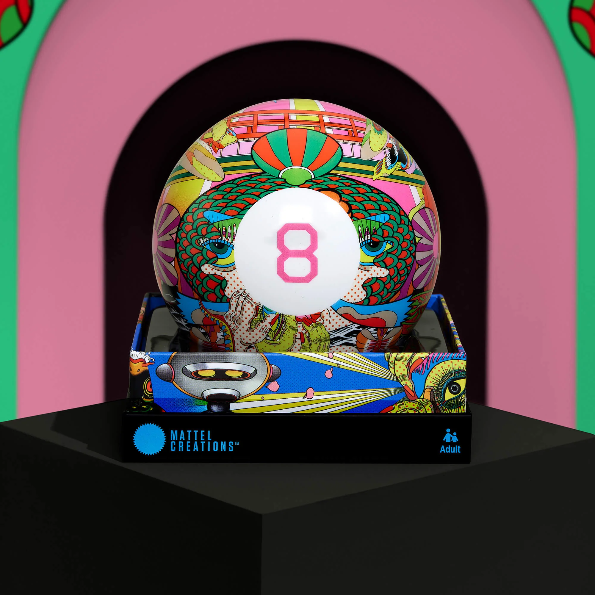 Mattel Creations Magic 8-Ball x Keiichi Tanaami