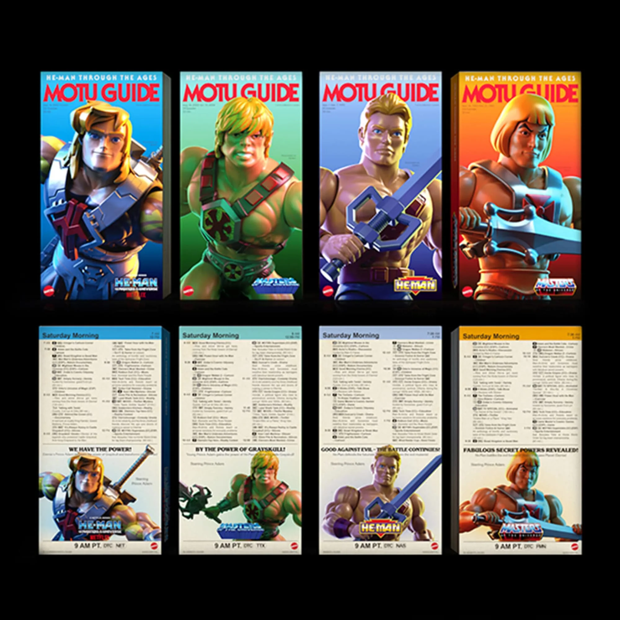 Mattel Creations Masters of the Universe Origins He-Man 40th Anniversary 4-Pack