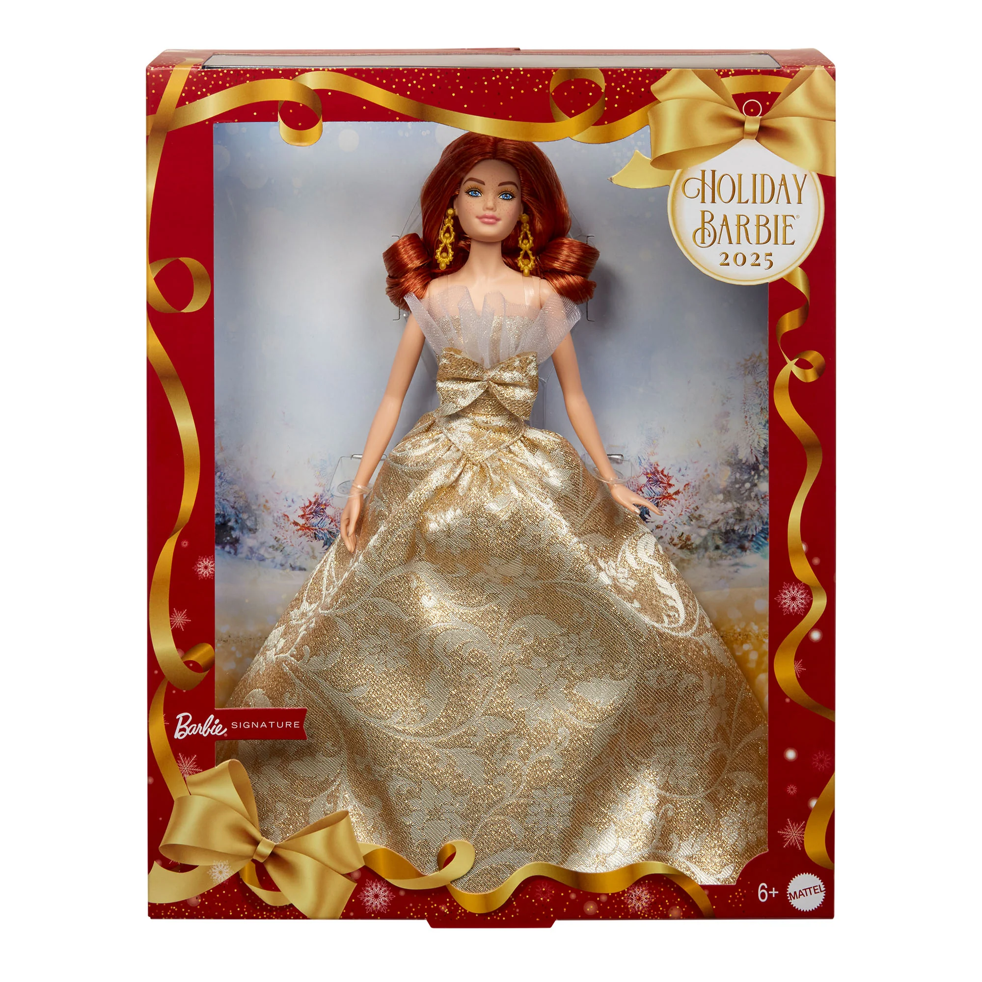 Mattel Creations 2025 Holiday Barbie Doll 1