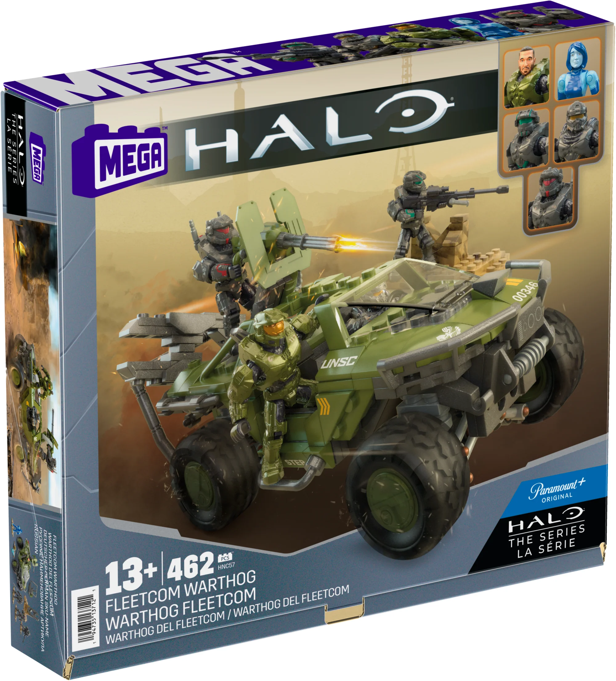Mattel Creations MEGA Halo FLEETCOM Warthog Vehicle Building Set
