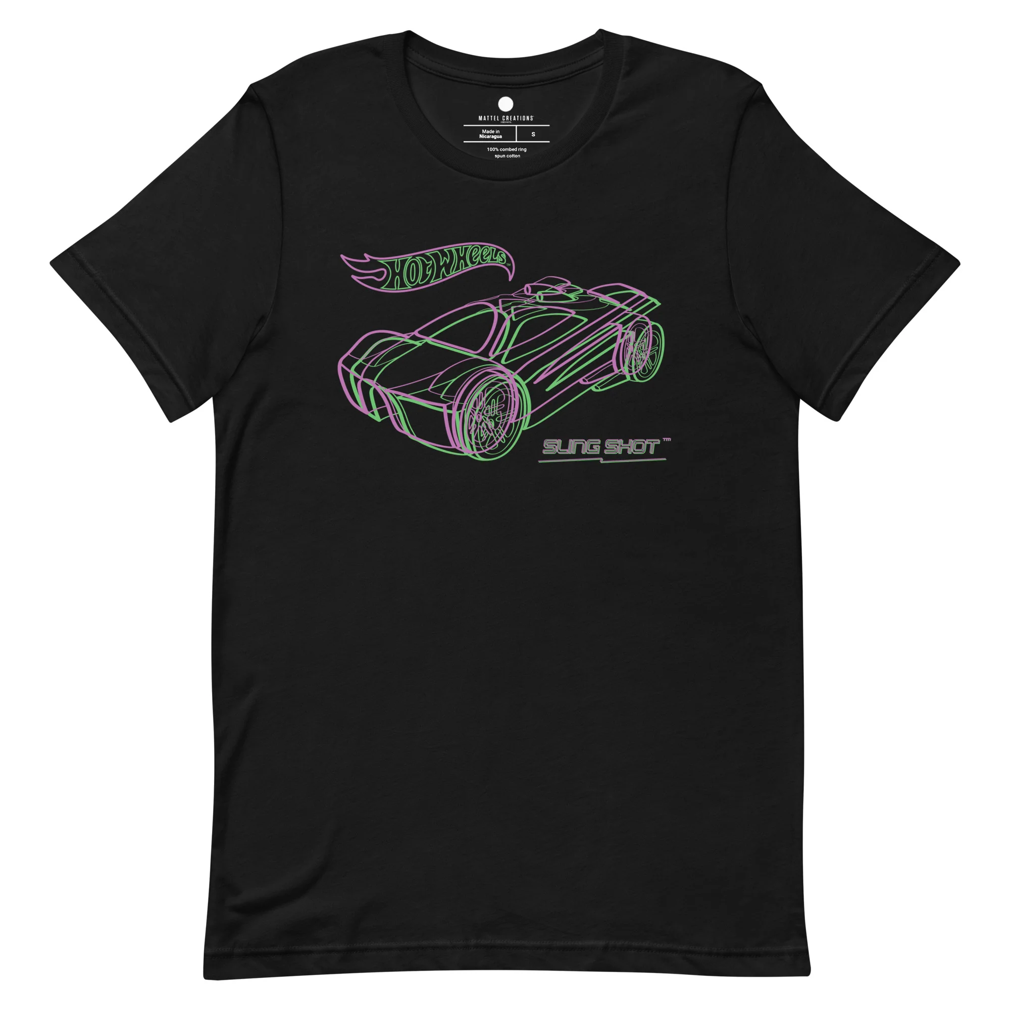 Mattel Creations Hot Wheels MC Revealed Fan-Designed Black T-Shirt