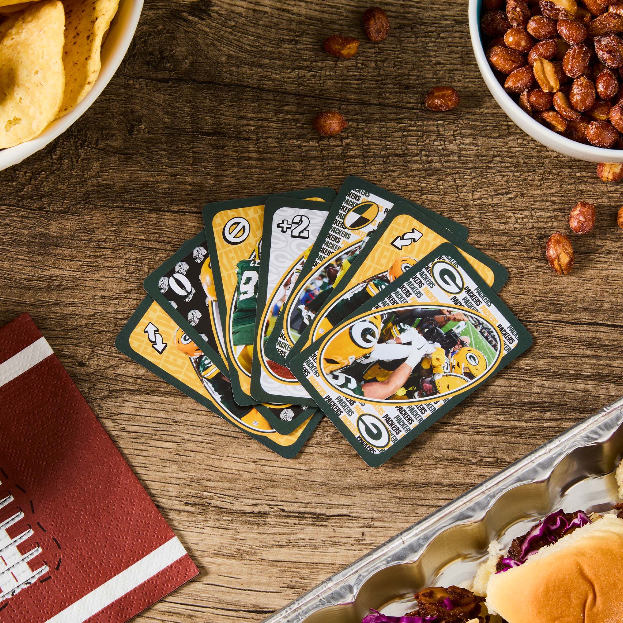 Mattel Creations UNO Fandom NFL Green Bay Packers Game Deck