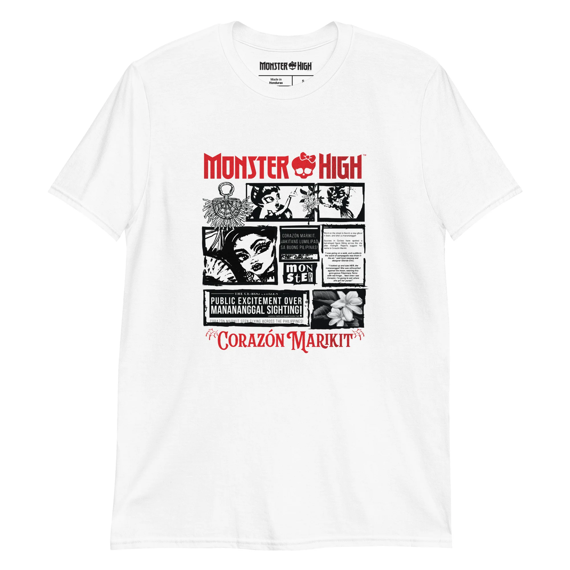 Mattel Creations Monster High Corazon Marikit White T-Shirt