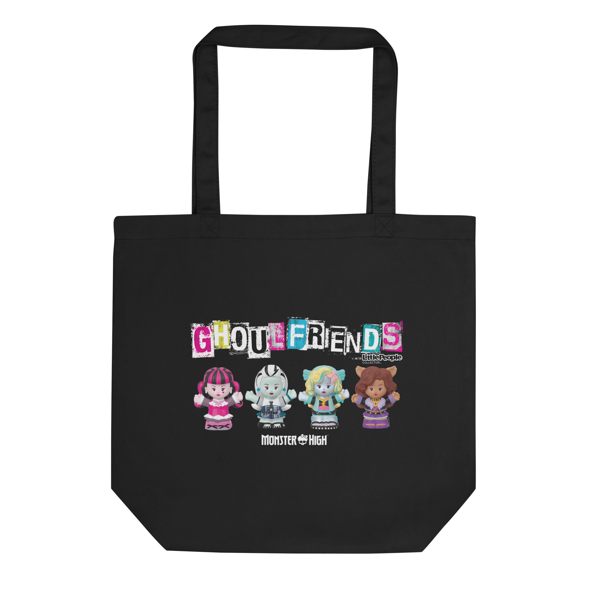 Mattel Creations Little People Collector Monster High Black Tote Bag