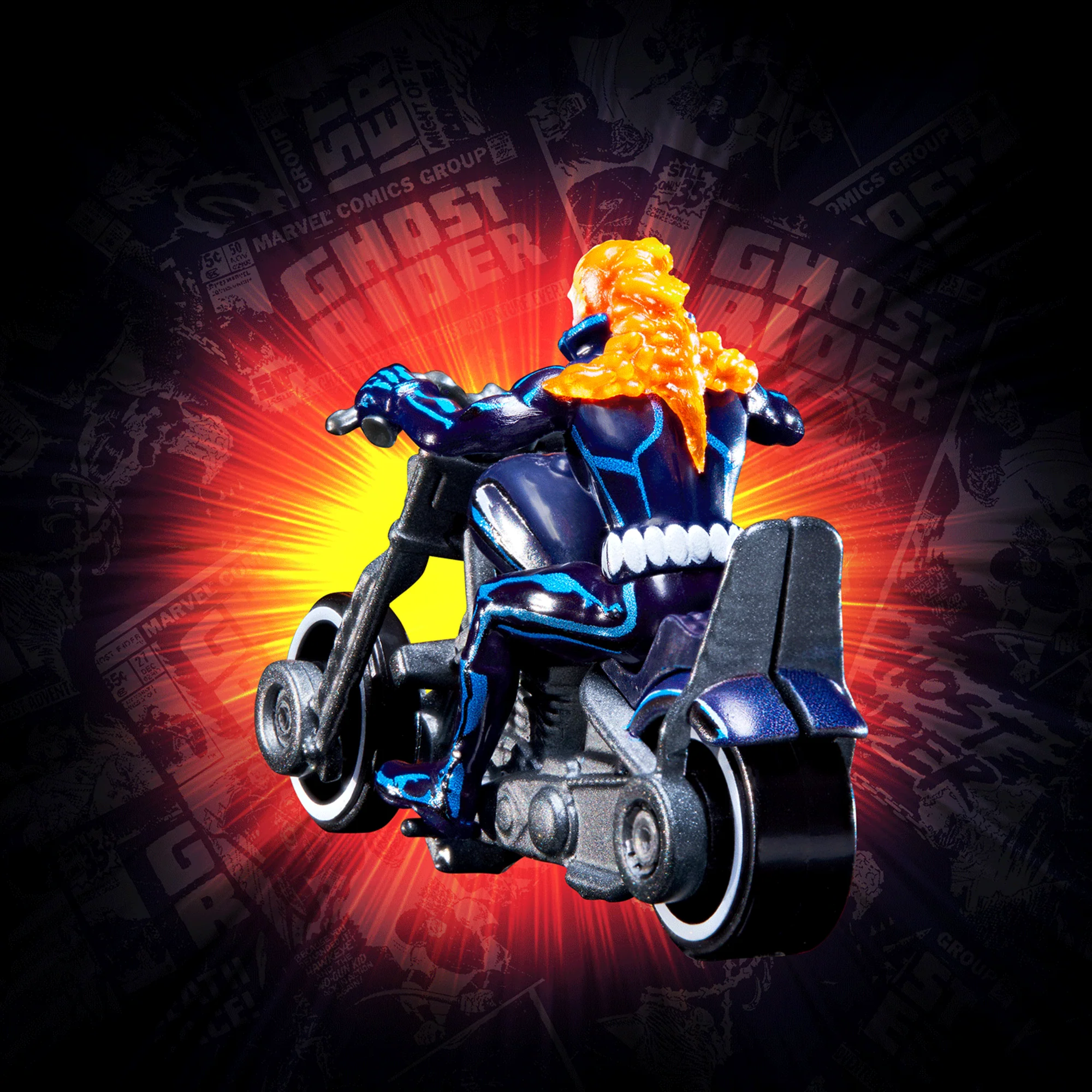 Mattel Creations Hot Wheels MARVEL Ghost Rider Motorcycle & Figure Collectible
