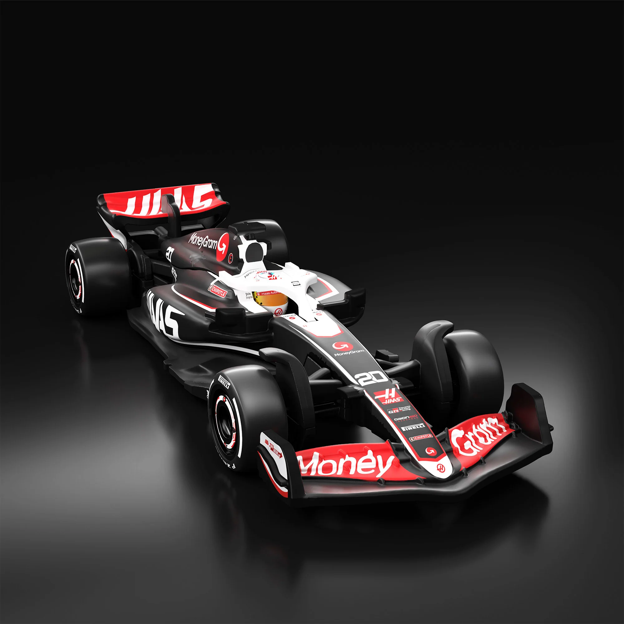 Mattel Creations Hot Wheels F1 Series: MoneyGram Haas F1 Team VF-24 Car #20