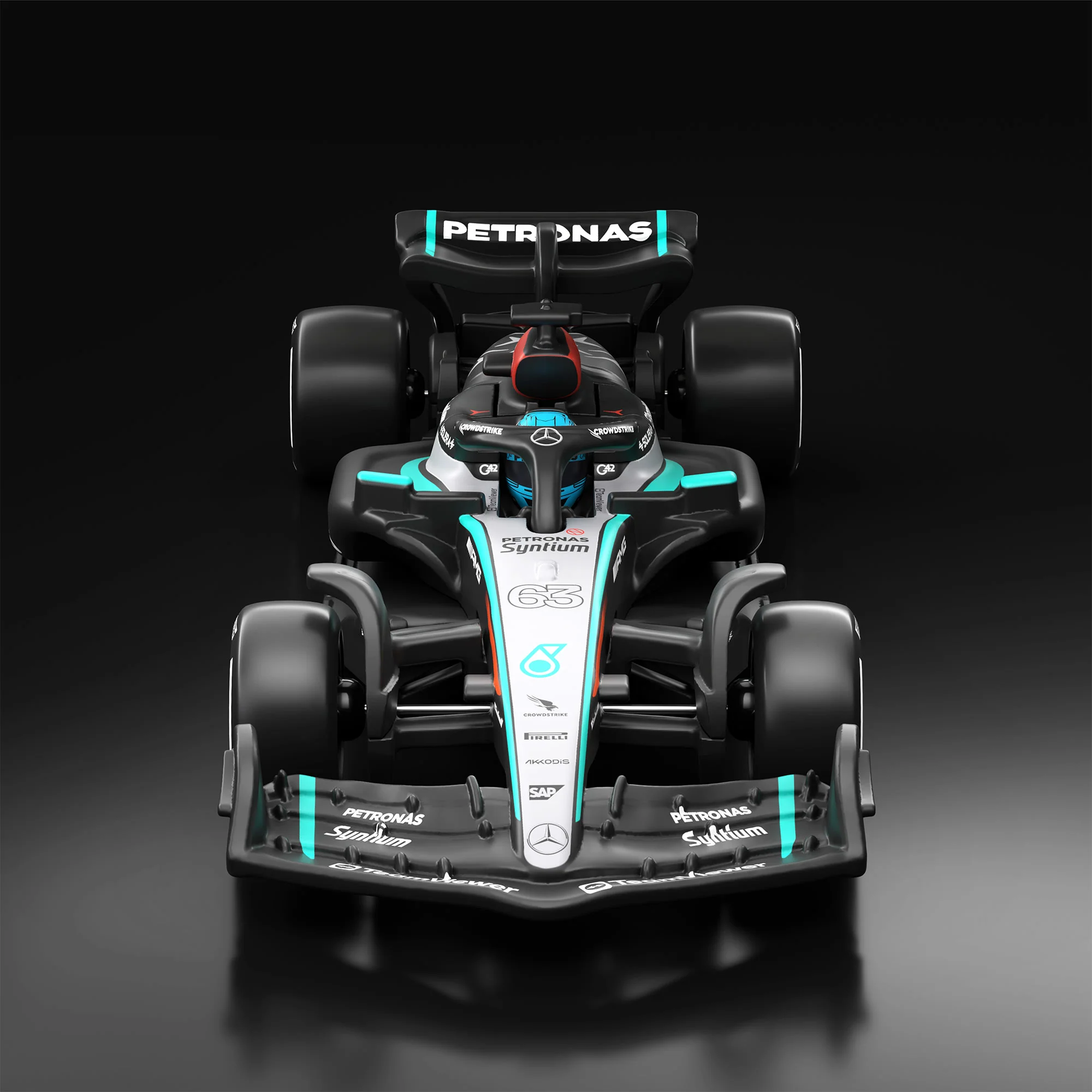 Mattel Creations Hot Wheels F1 Series: Mercedes-AMG PETRONAS Formula One Team W15 Car #63