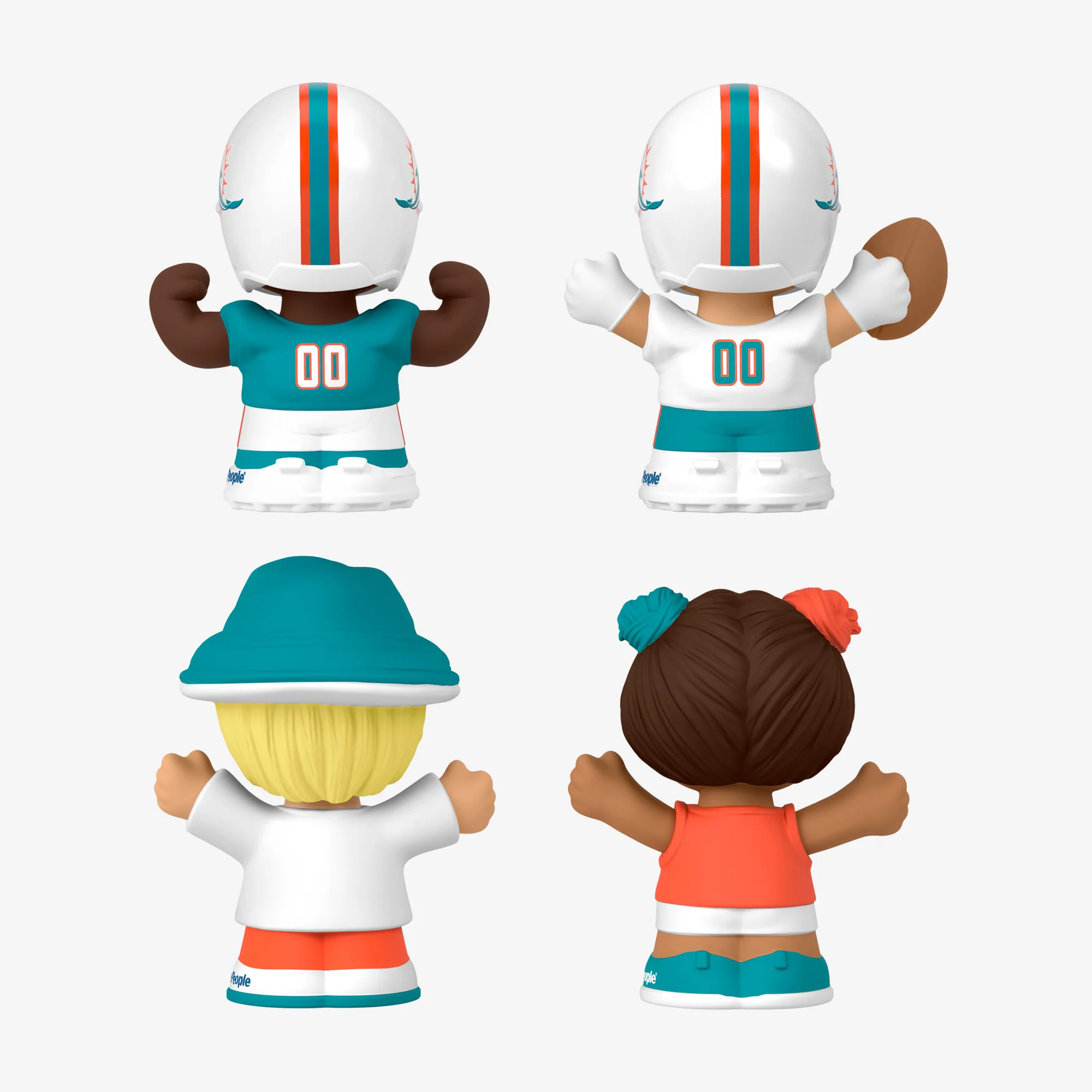 Mattel Creations Little People Collector x NFL Miami Dolphins Set
