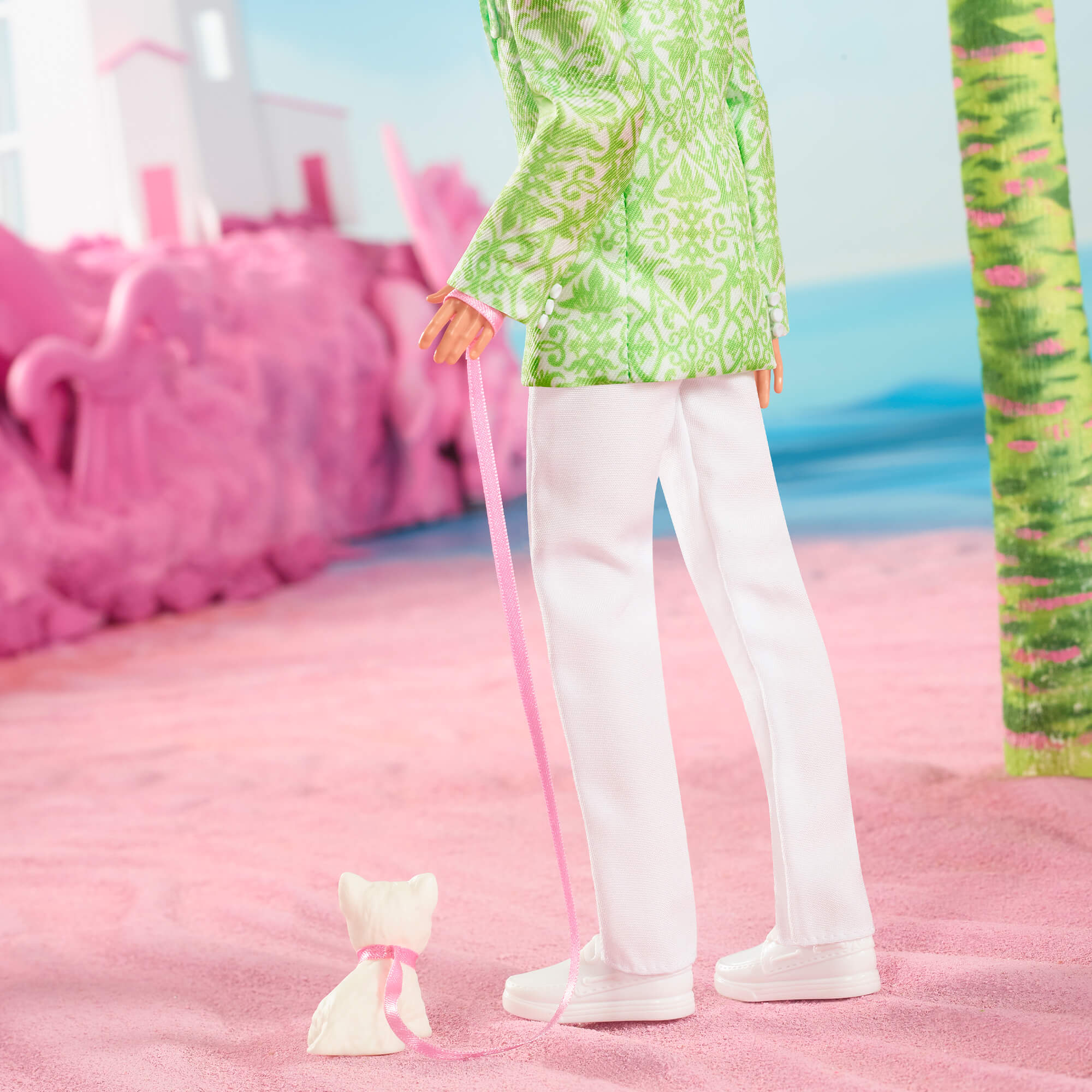 Mattel Creations “Sugar's Daddy” Ken Doll in Pastel Suit With Dog – Barbie The Movie