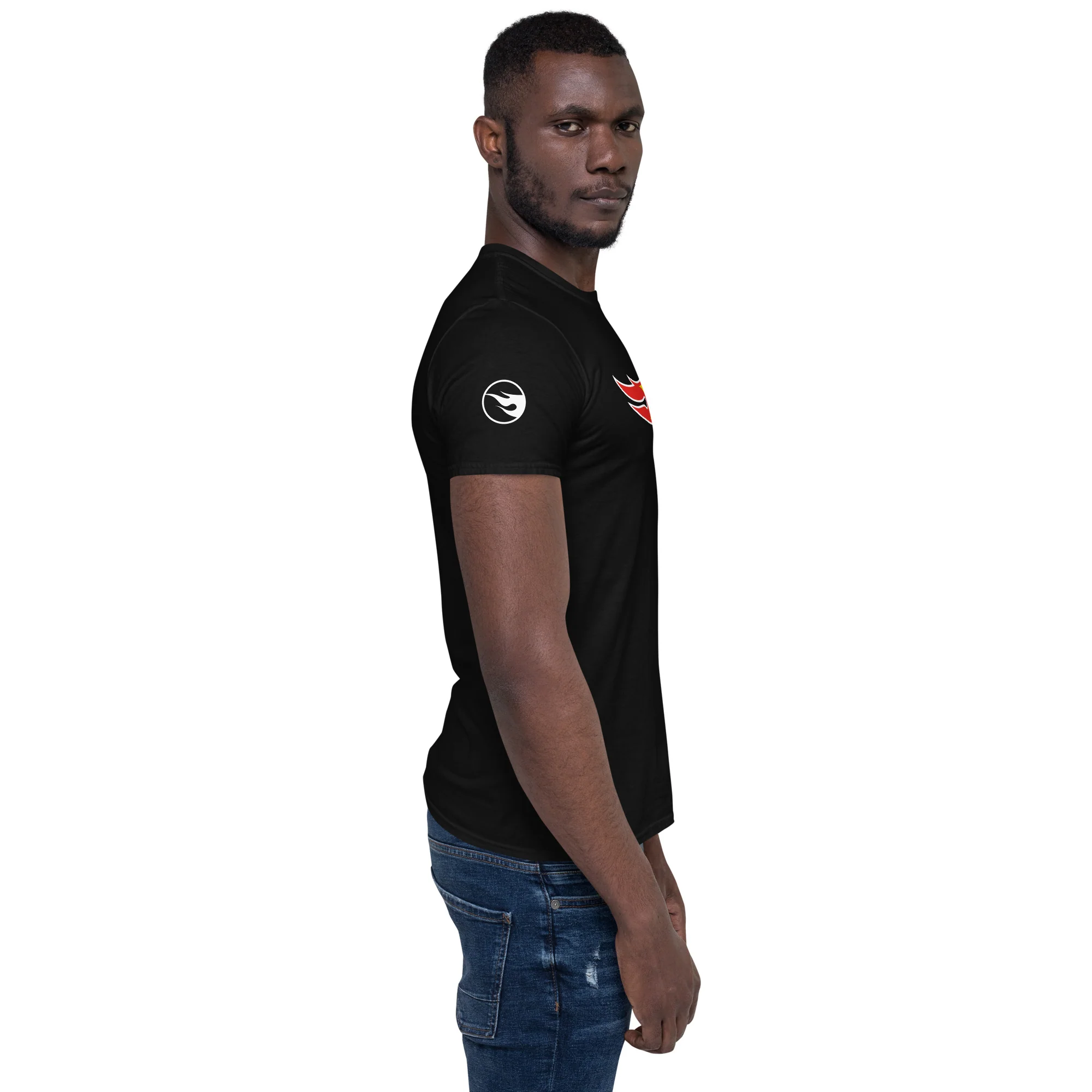 Mattel Creations Hot Wheels Core Logo Short-Sleeve Black Unisex T-Shirt