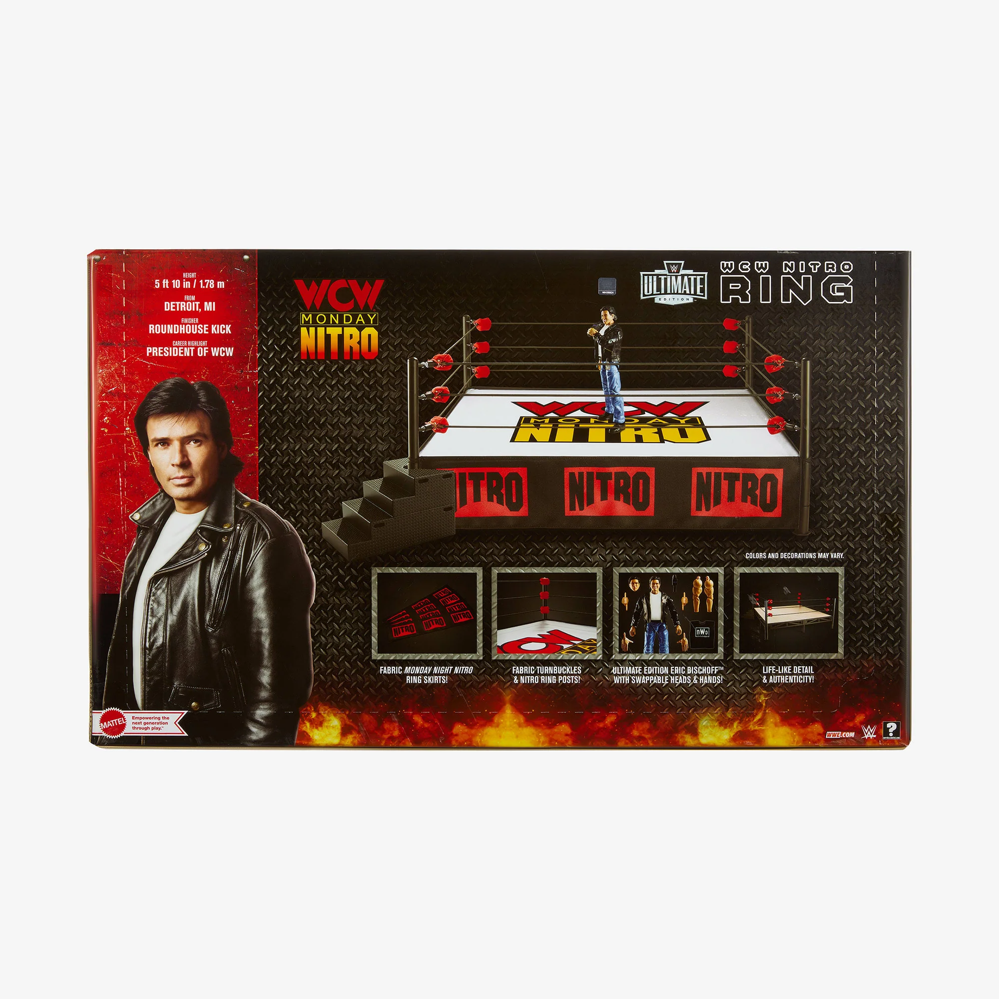 Mattel Creations WWE Ultimate Edition WCW Monday Nitro Ring w/ Eric Bischoff