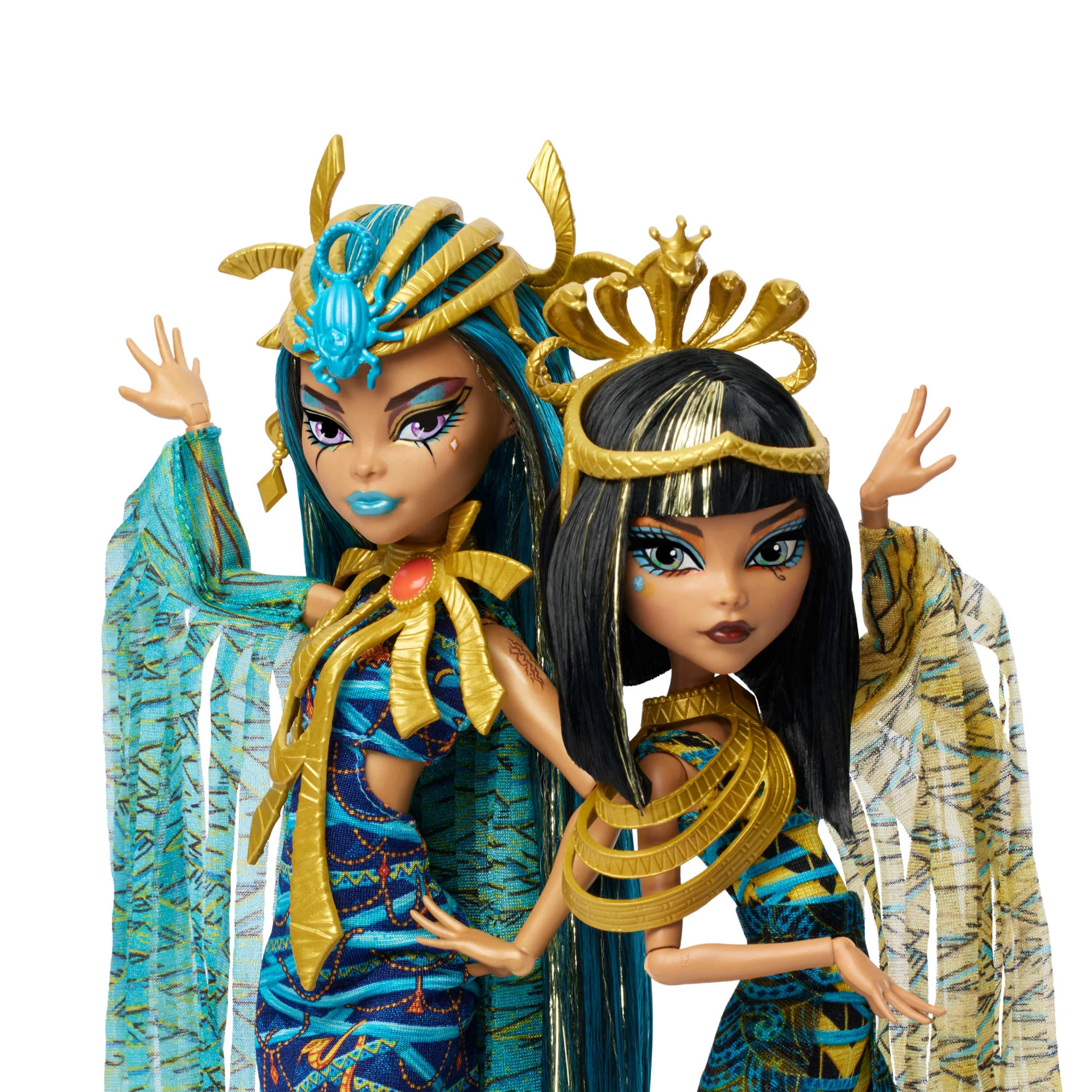 Mattel Creations Monster High Mummy Majesties Cleo and Nefera De Nile Collectible Doll Two-Pack