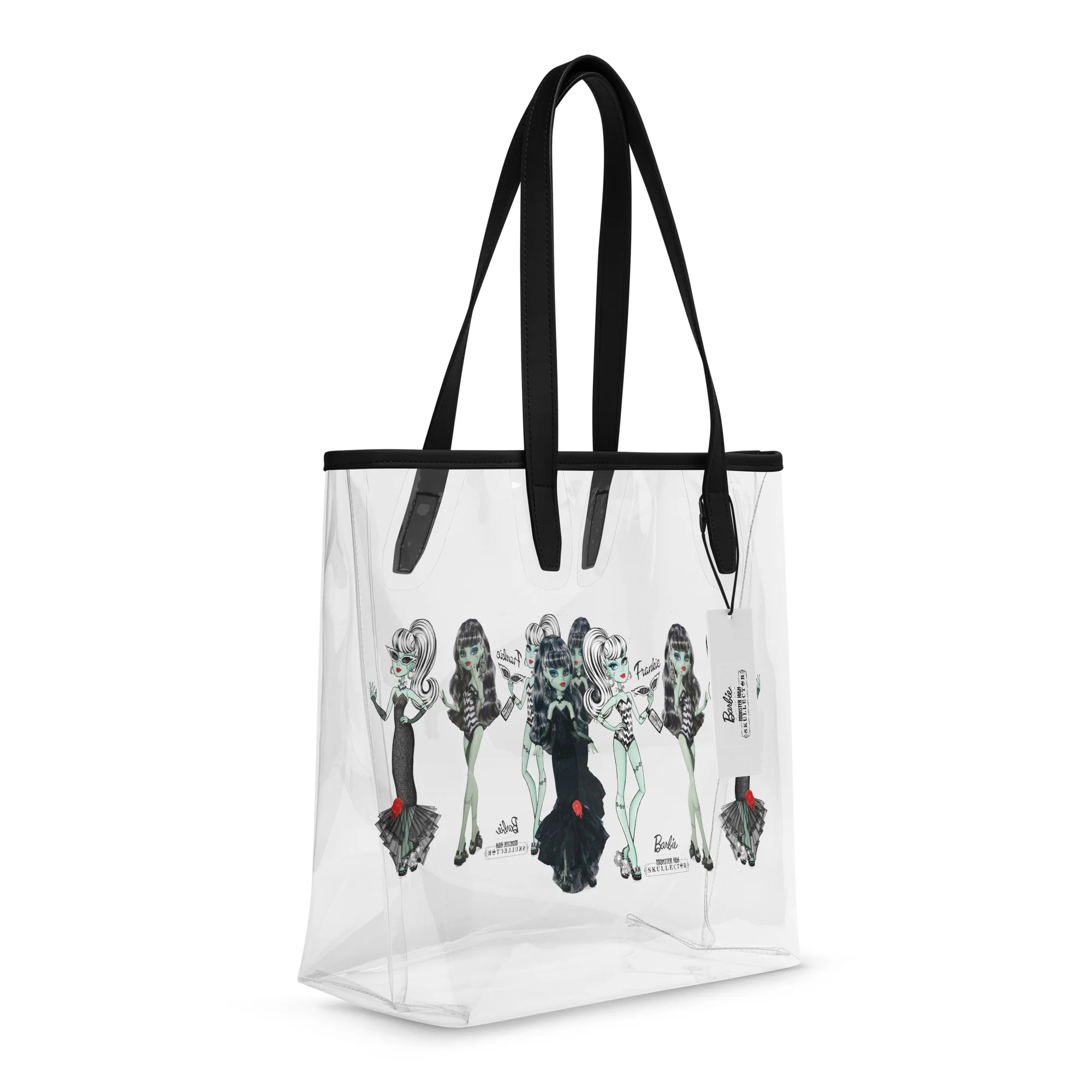 Mattel Creations Monster High Barbie Frankie Barbie Clear Tote