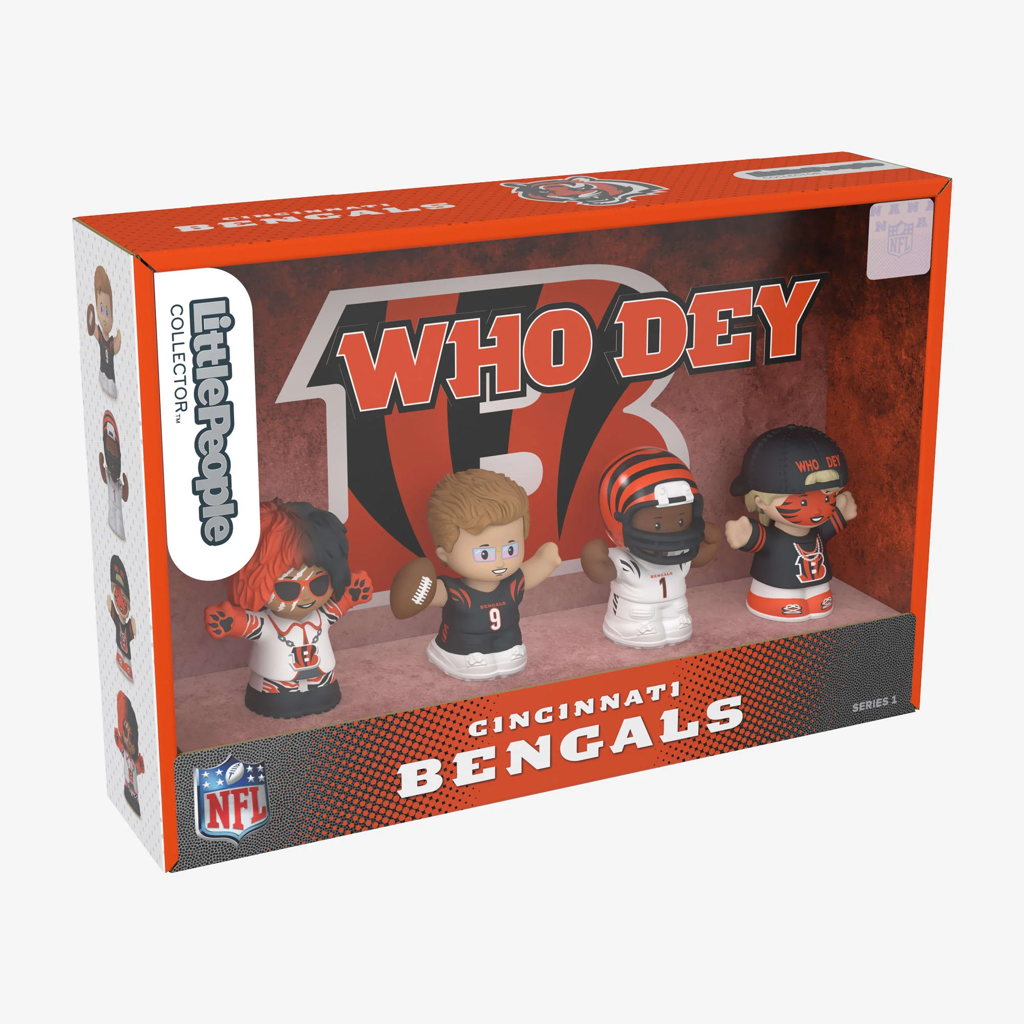 Mattel Creations Little People Collector x NFL Cincinnati Bengals Set