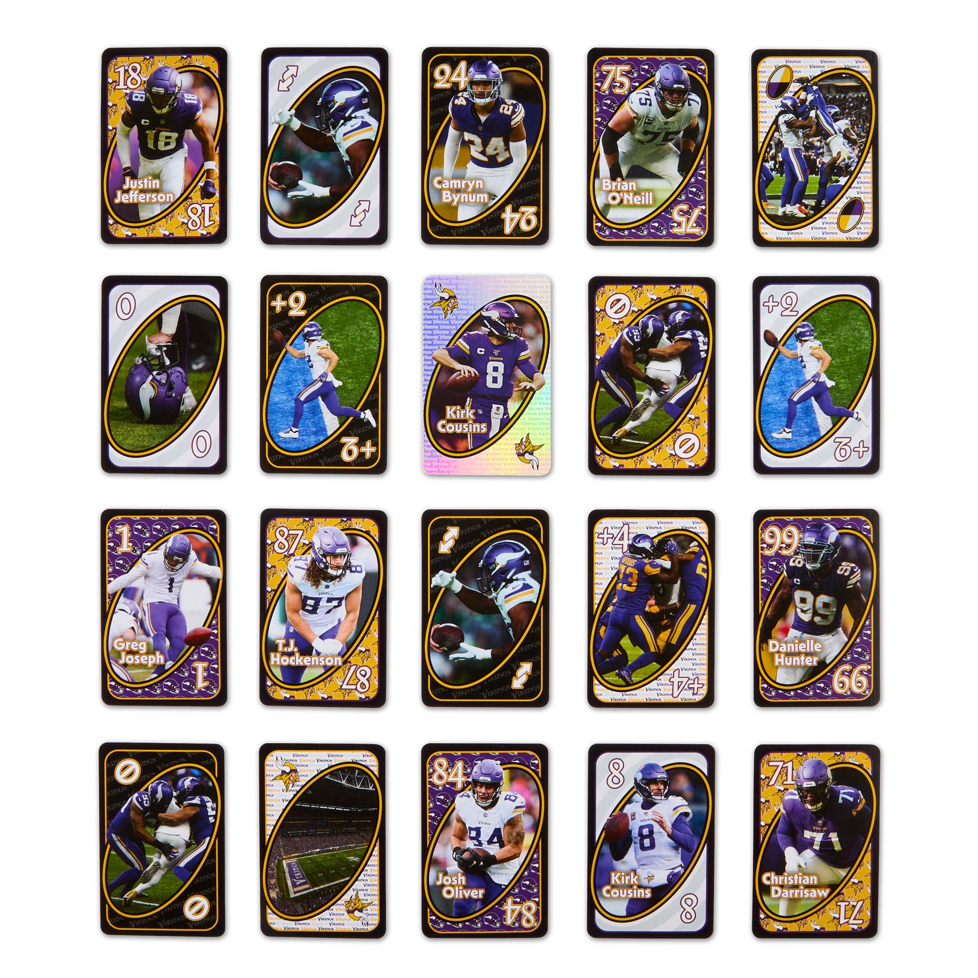 Mattel Creations UNO Fandom NFL Minnesota Vikings Game Deck