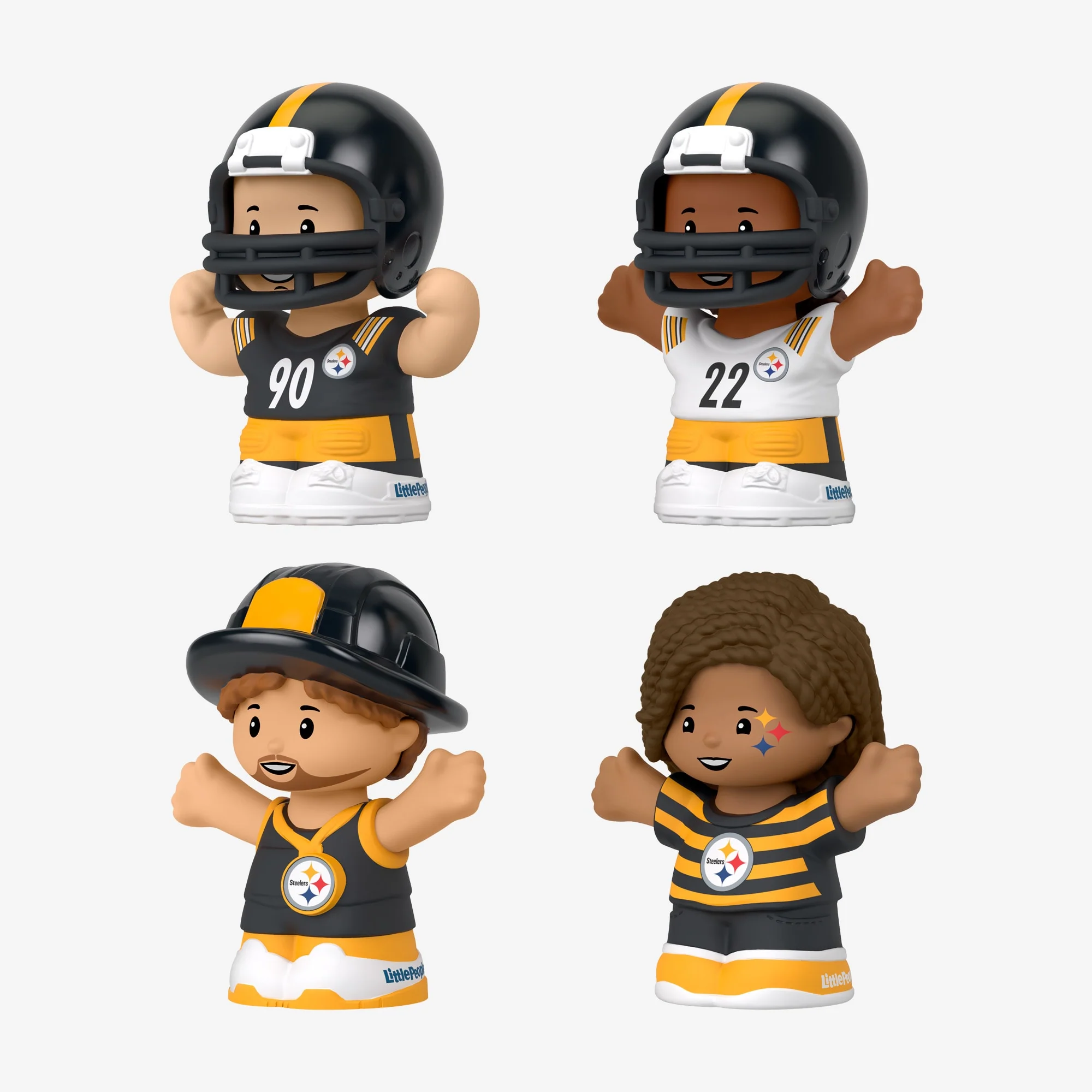 Mattel Creations Little People Collector x NFL Pittsburgh Steelers Set