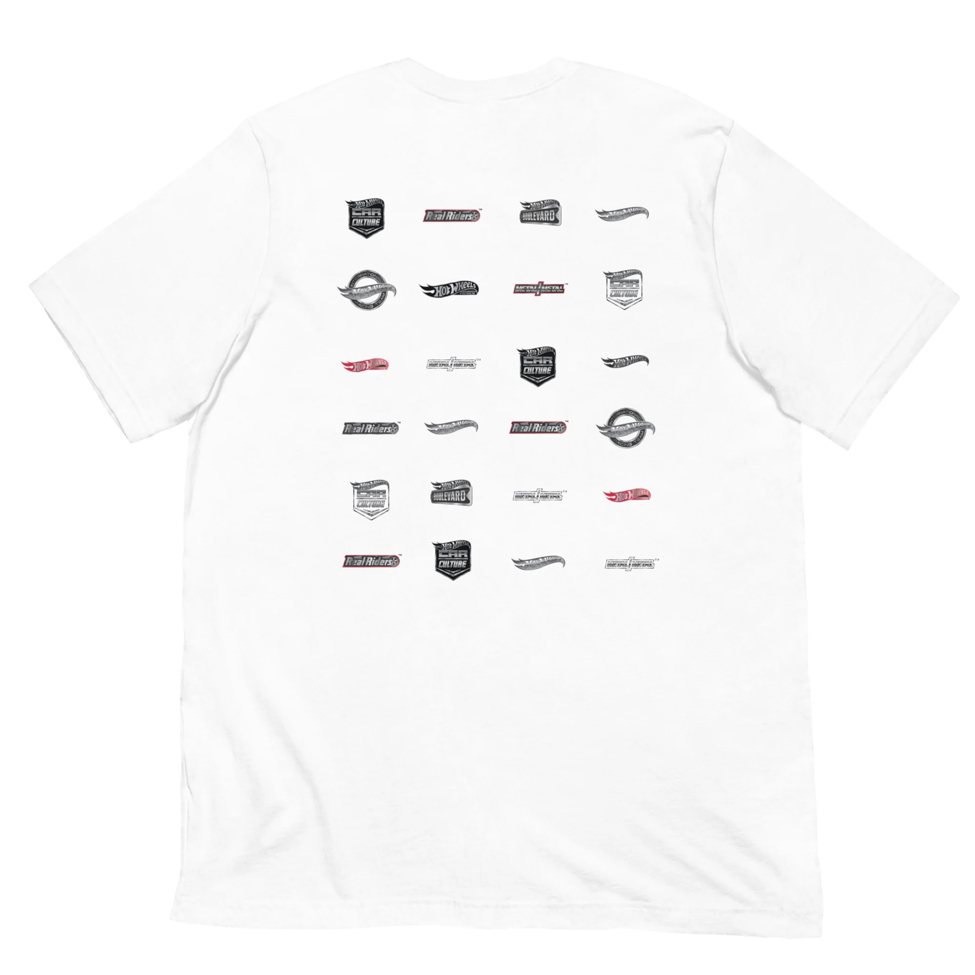 Mattel Creations Hot Wheels Logos White T-Shirt