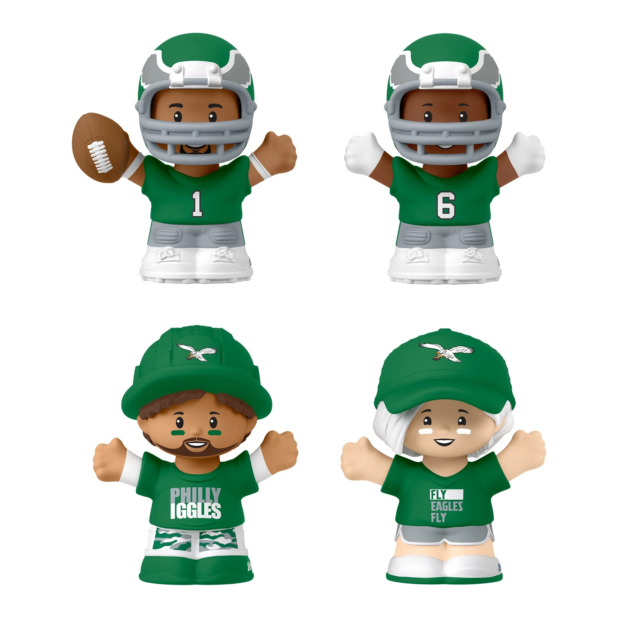 Mattel Creations Little People Collector Philadelphia Eagles Alternate Jersey Figure Set