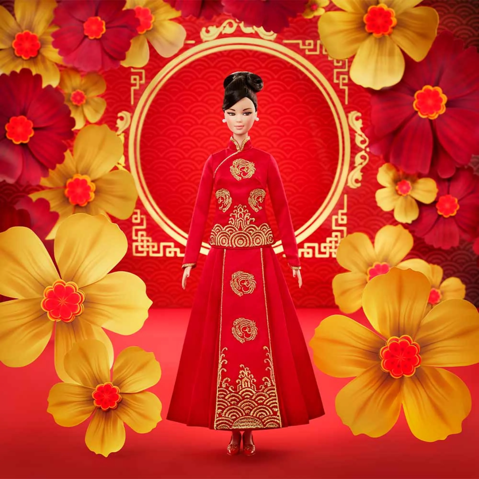 Mattel Creations Barbie Lunar New Year Doll Designed by Guo Pei