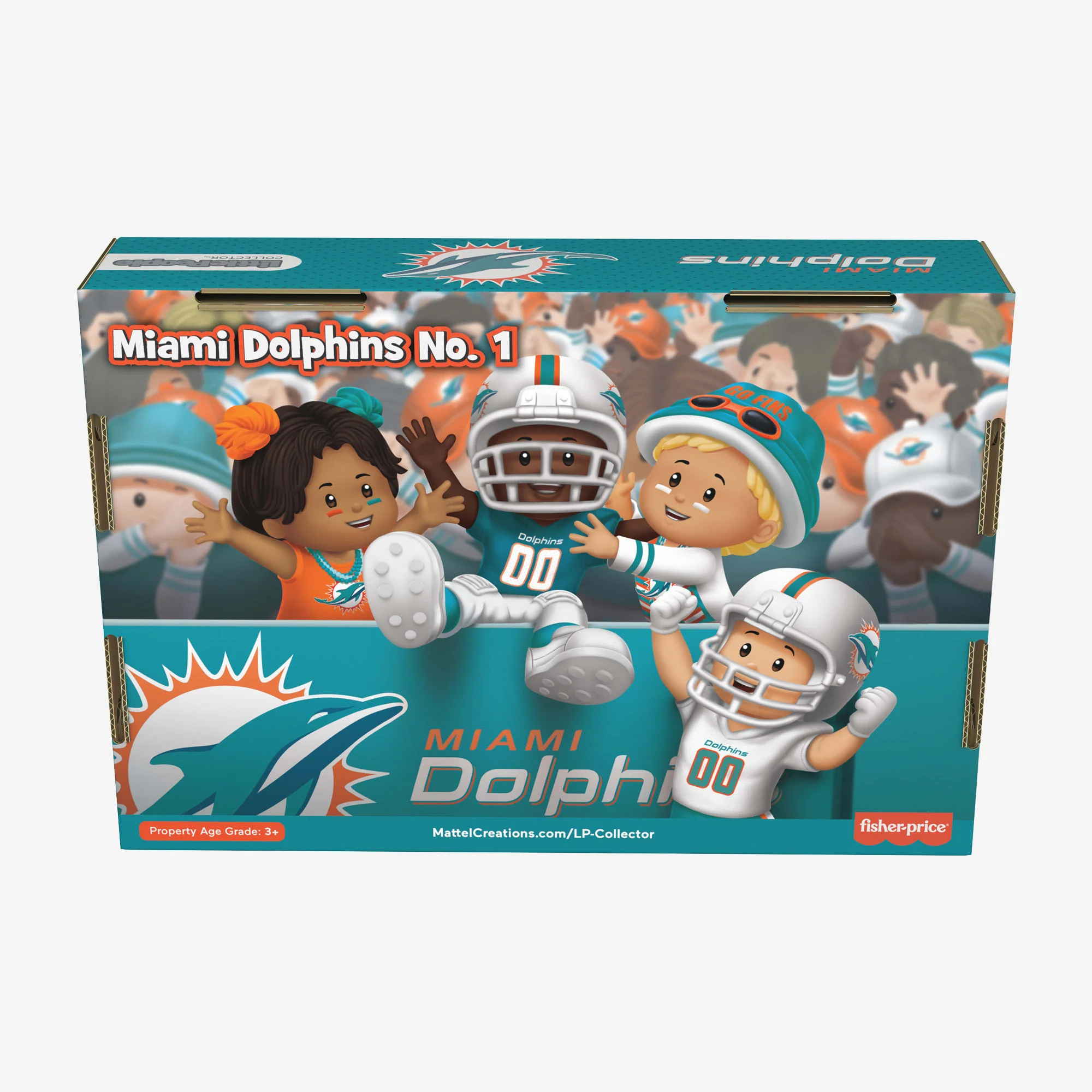 Mattel Creations Little People Collector x NFL Miami Dolphins Set